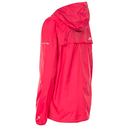Thumbnail 3 de Trespass Womens Waterproof Packaway Jacket Qikpac Raspberry (Size 8)