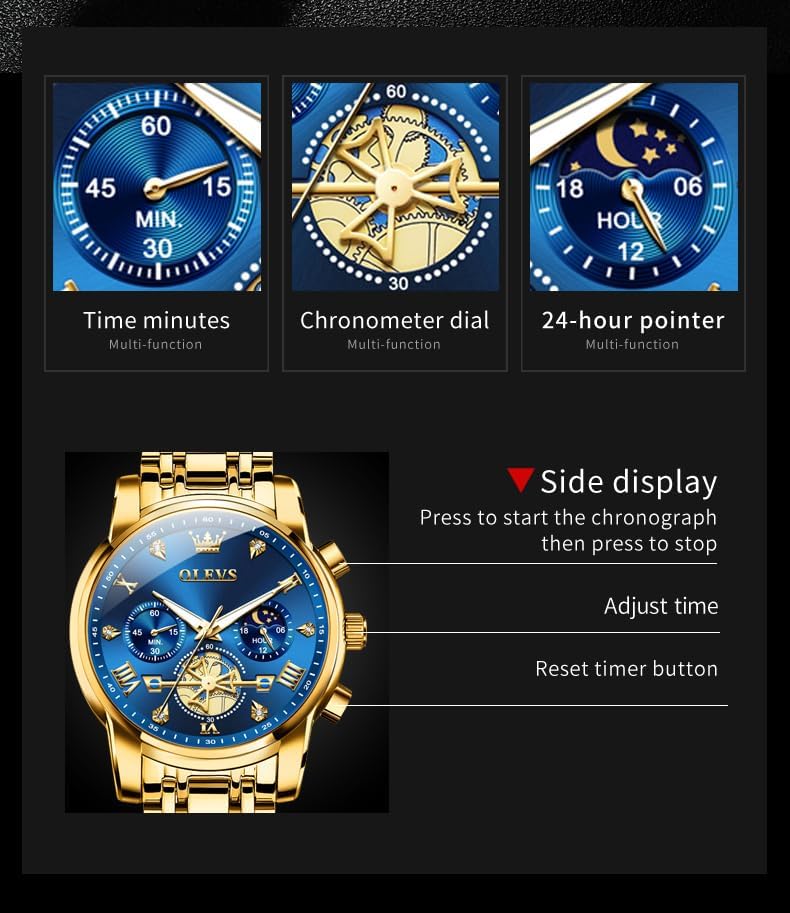 Thumbnail 6 de OLEVS Men's Chronograph Watch 42mm