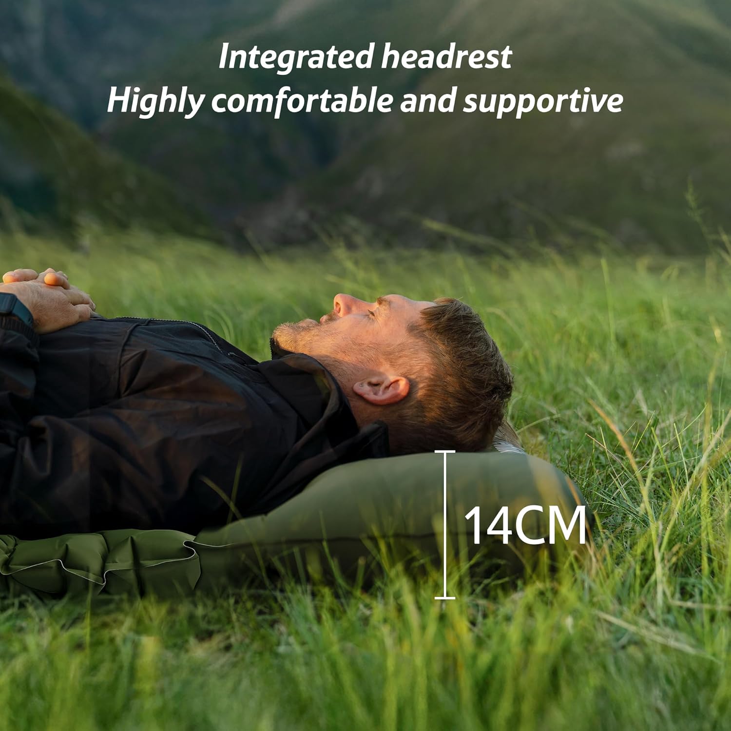 Thumbnail 4 de Naturehike Ultralight Inflatable Sleeping Mat (Olive Green) – Lightweight Single with Air Pillow