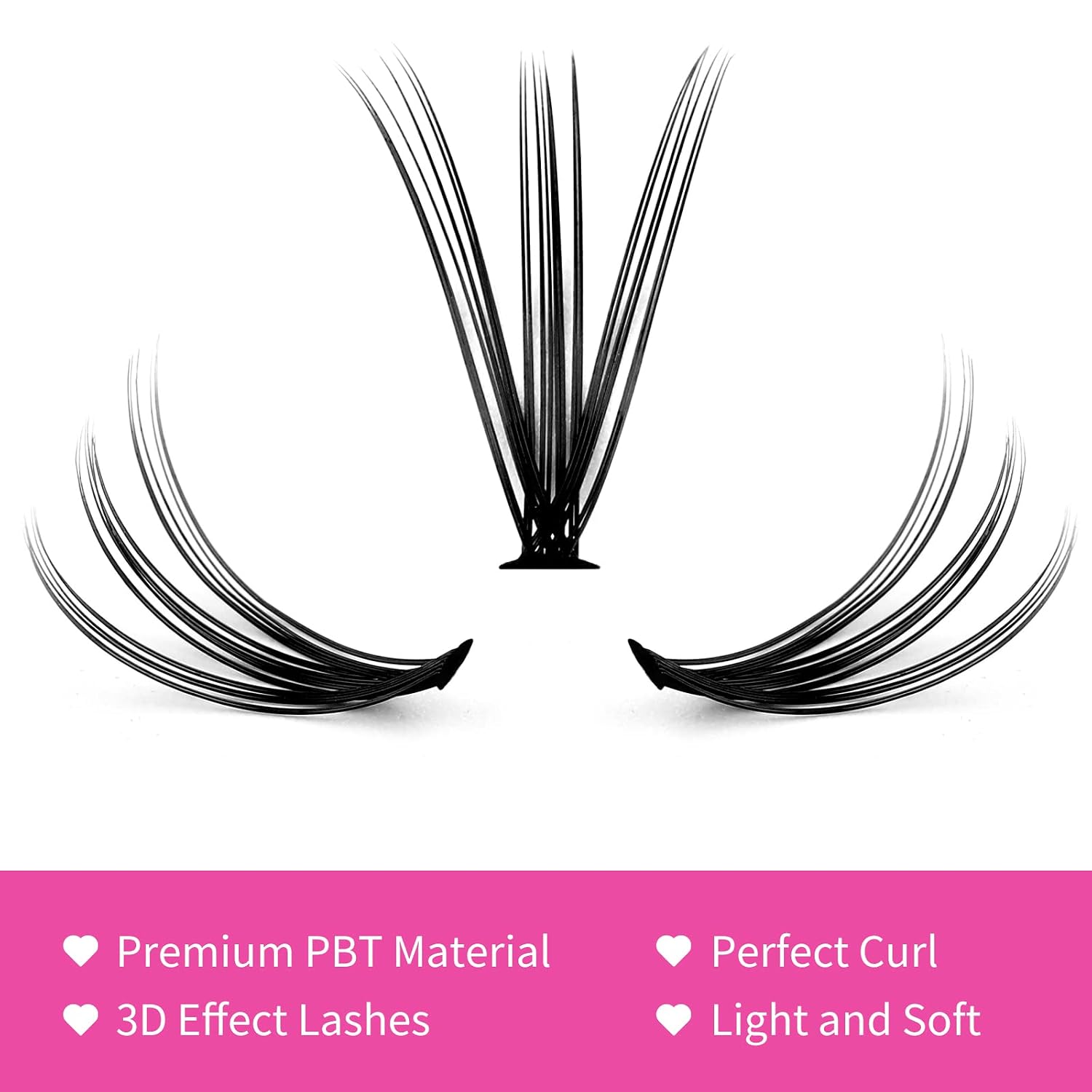 Thumbnail 2 de Wimpern Cluster 20D 0,07 C Curl 15–20 mm
