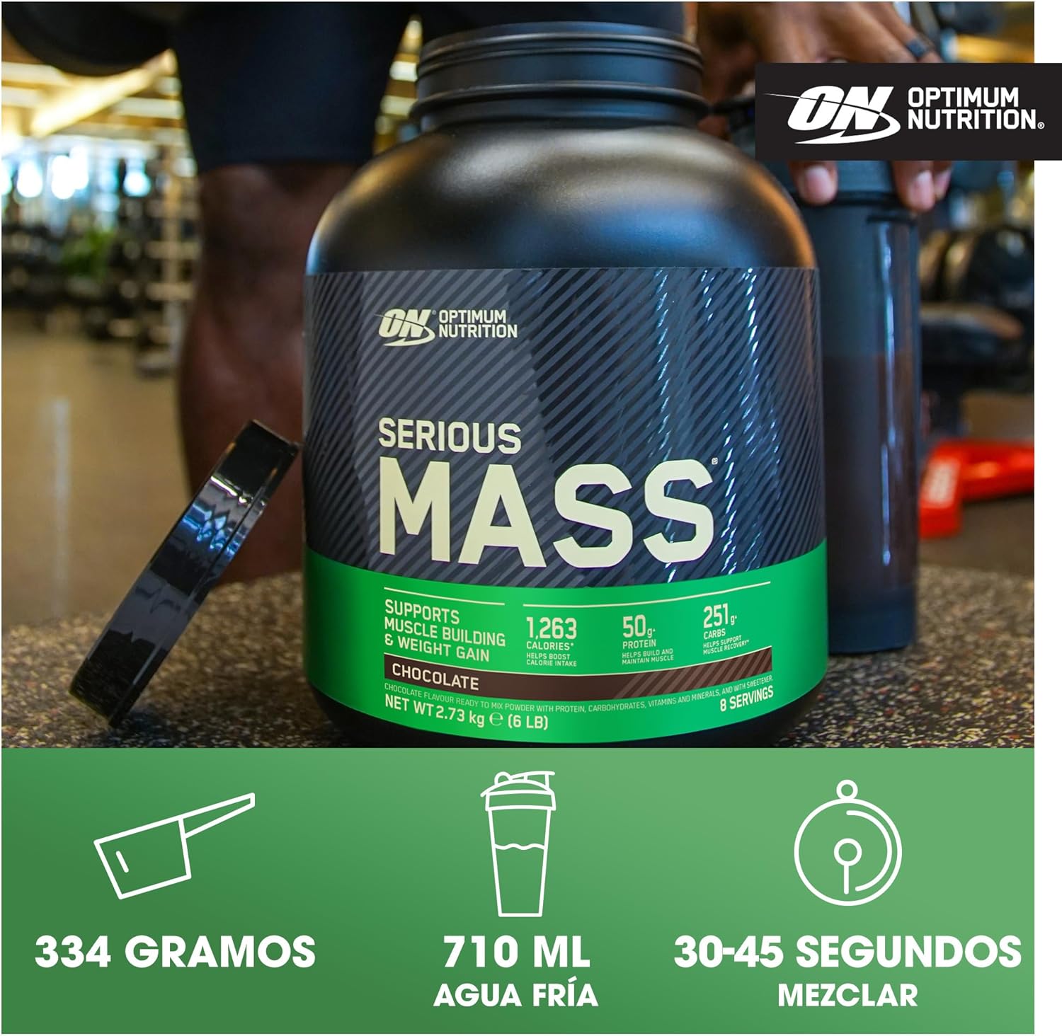 Detalle 2 de Optimum Nutrition Serious Mass 5.45 kg