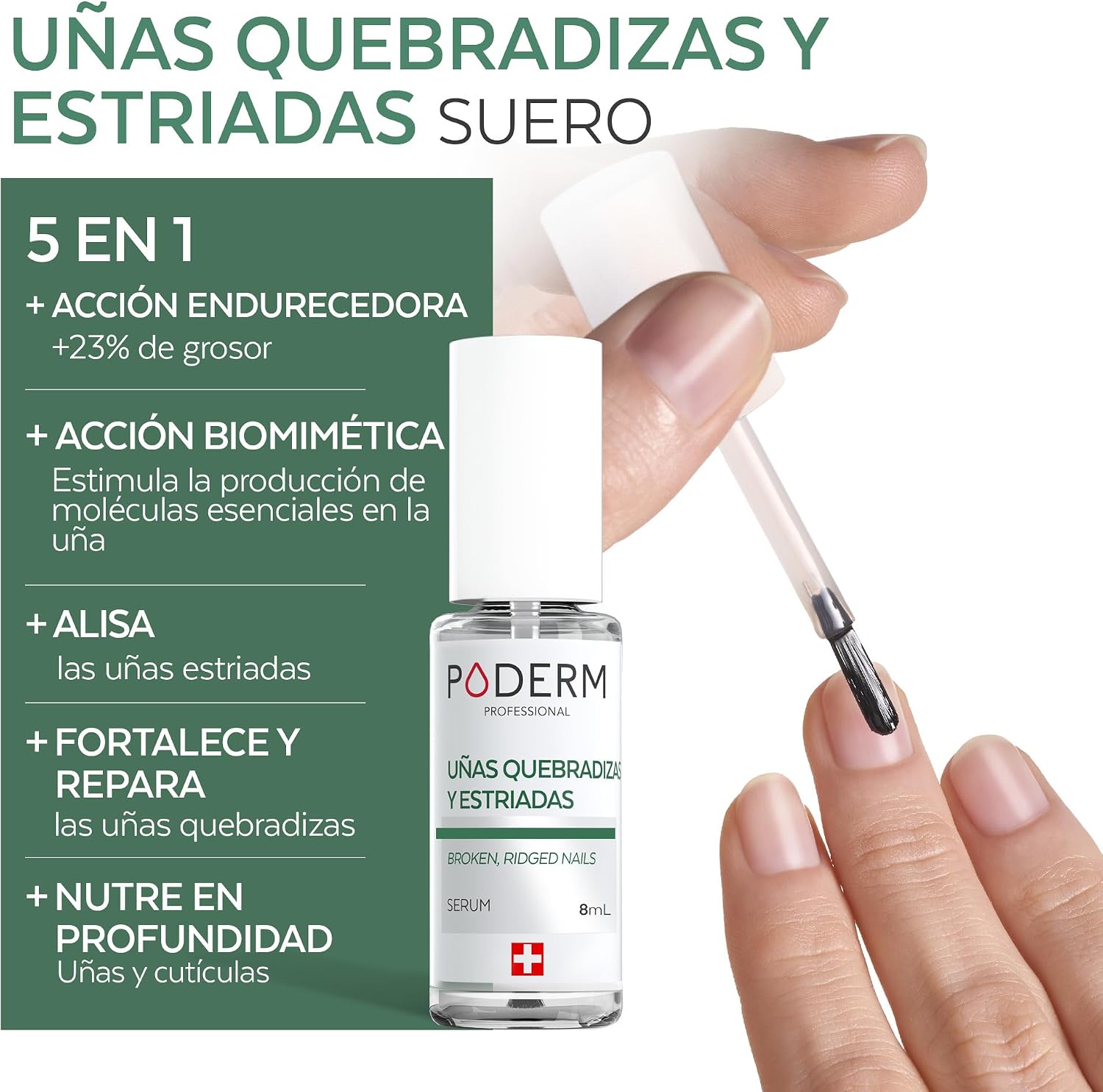Thumbnail 1 de Poderm uñas frágiles 8 aceites BIO