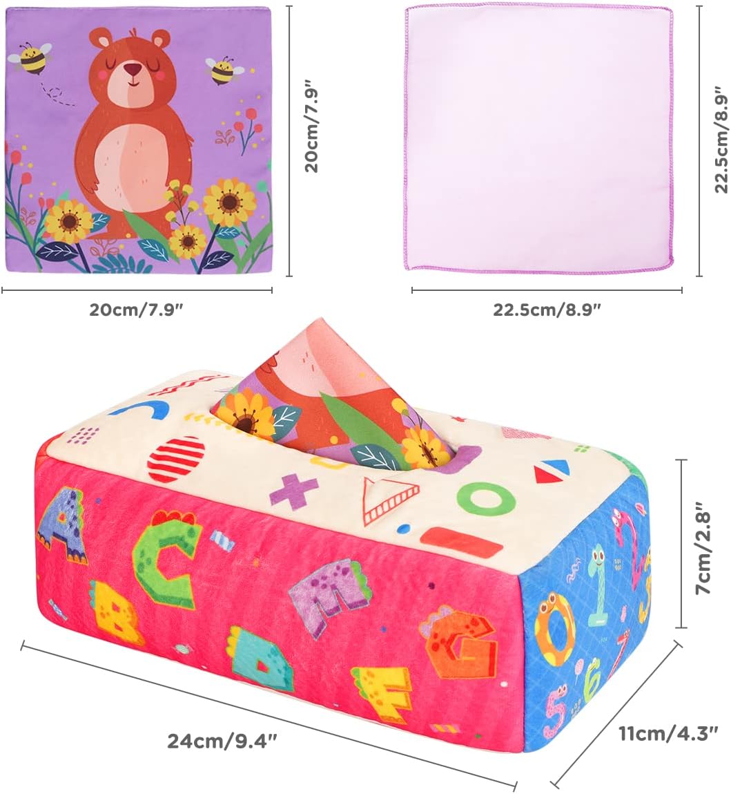 Thumbnail 3 de URMYWO Baby Spielzeug Tissue Box 0–12 Monate
