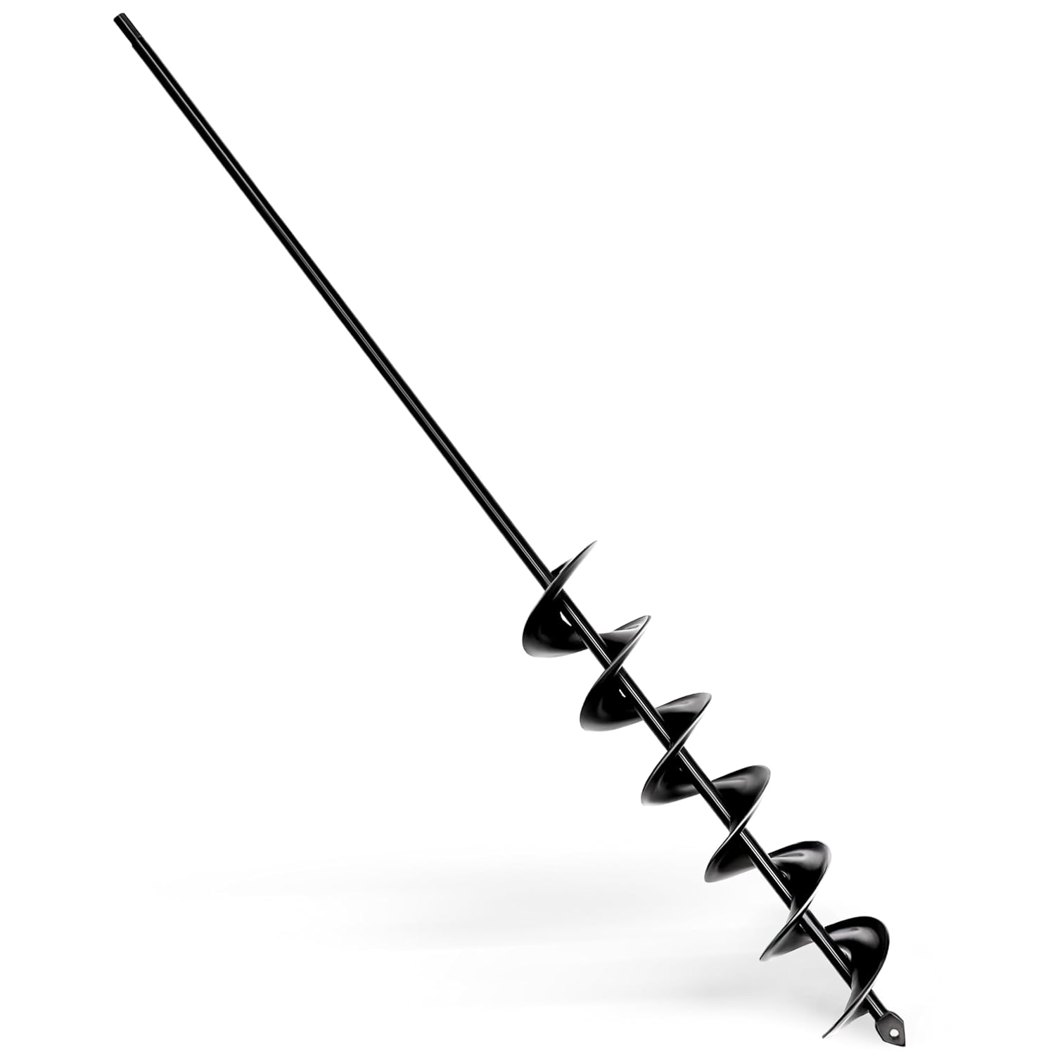 Detalle de SYITCUN 2" x 32" Garden Auger Drill Bit, Spiral Steel, 3/8" Hex