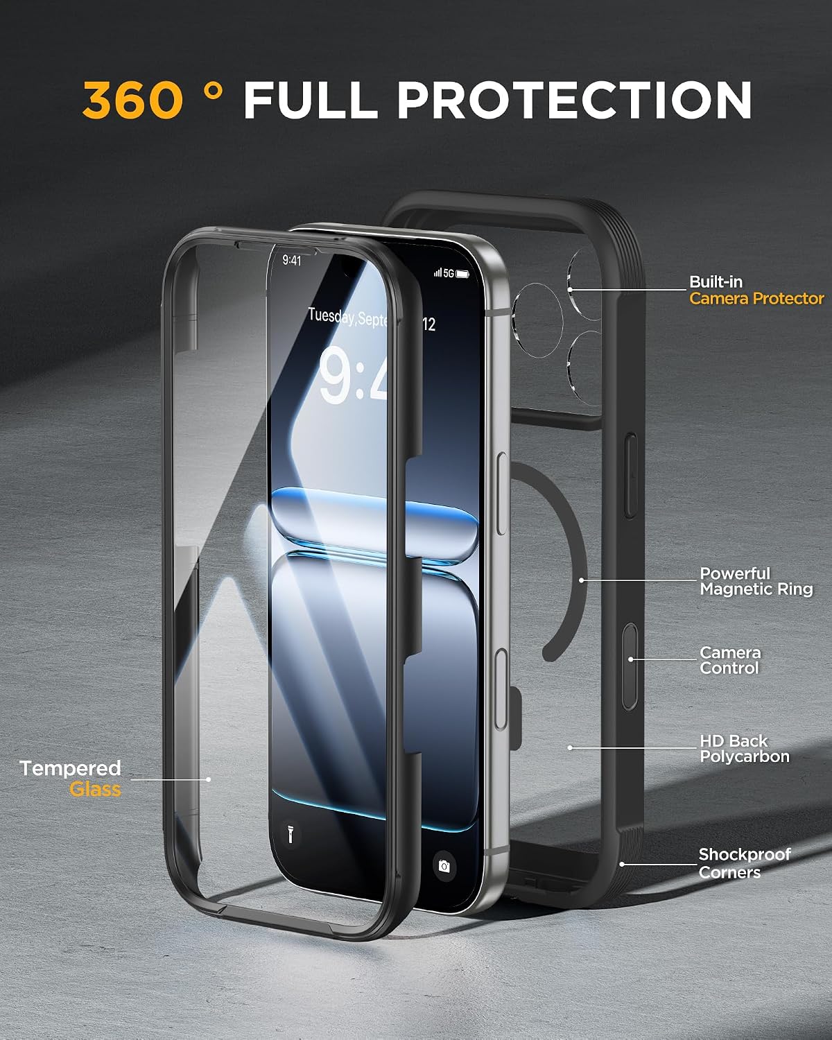 Detalle de Miracase iPhone 17 Pro Case 6.3