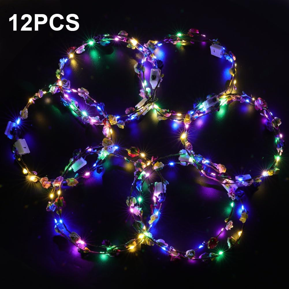 Detalle 2 de LED Blumenkranz Stirnband 3 Modi