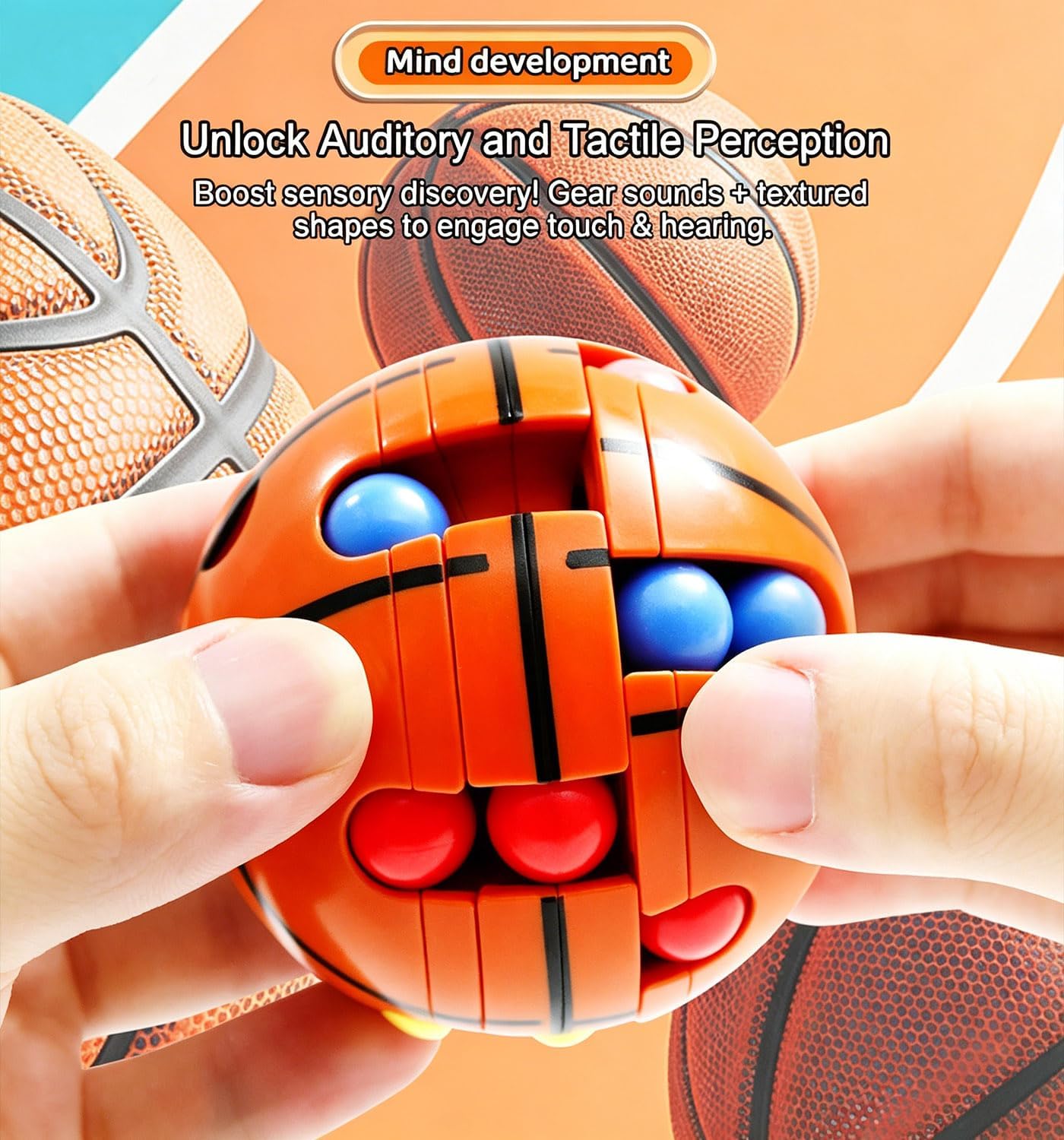 Detalle de Azxb 633-117X 3D Puzzle Spin Balls, 2.5-Inch, 3-Pack