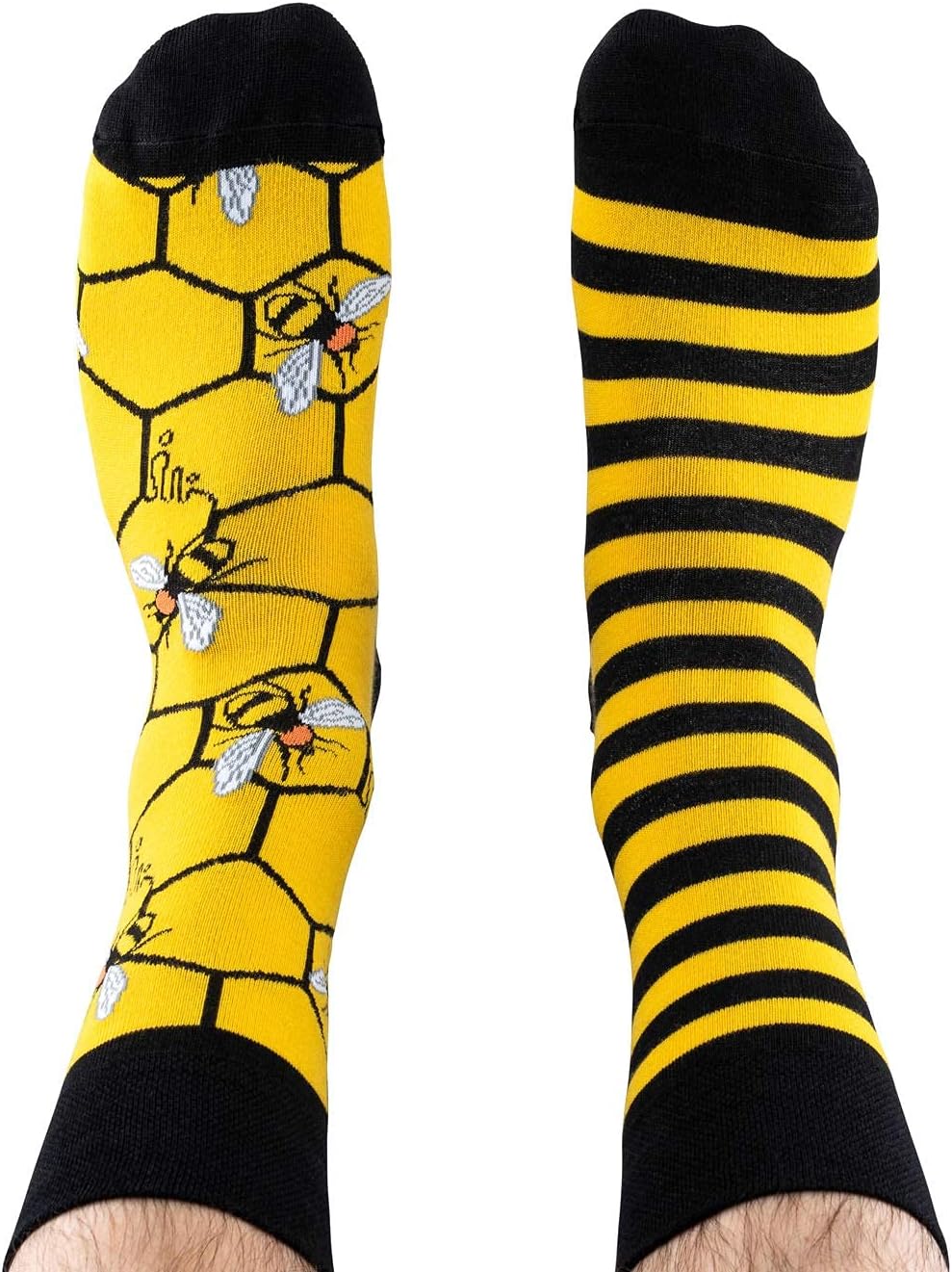 Detalle 2 de TODO Colours Lustige Socken mit Motiv – Bunte Bienen-Socken (Bee Bee)