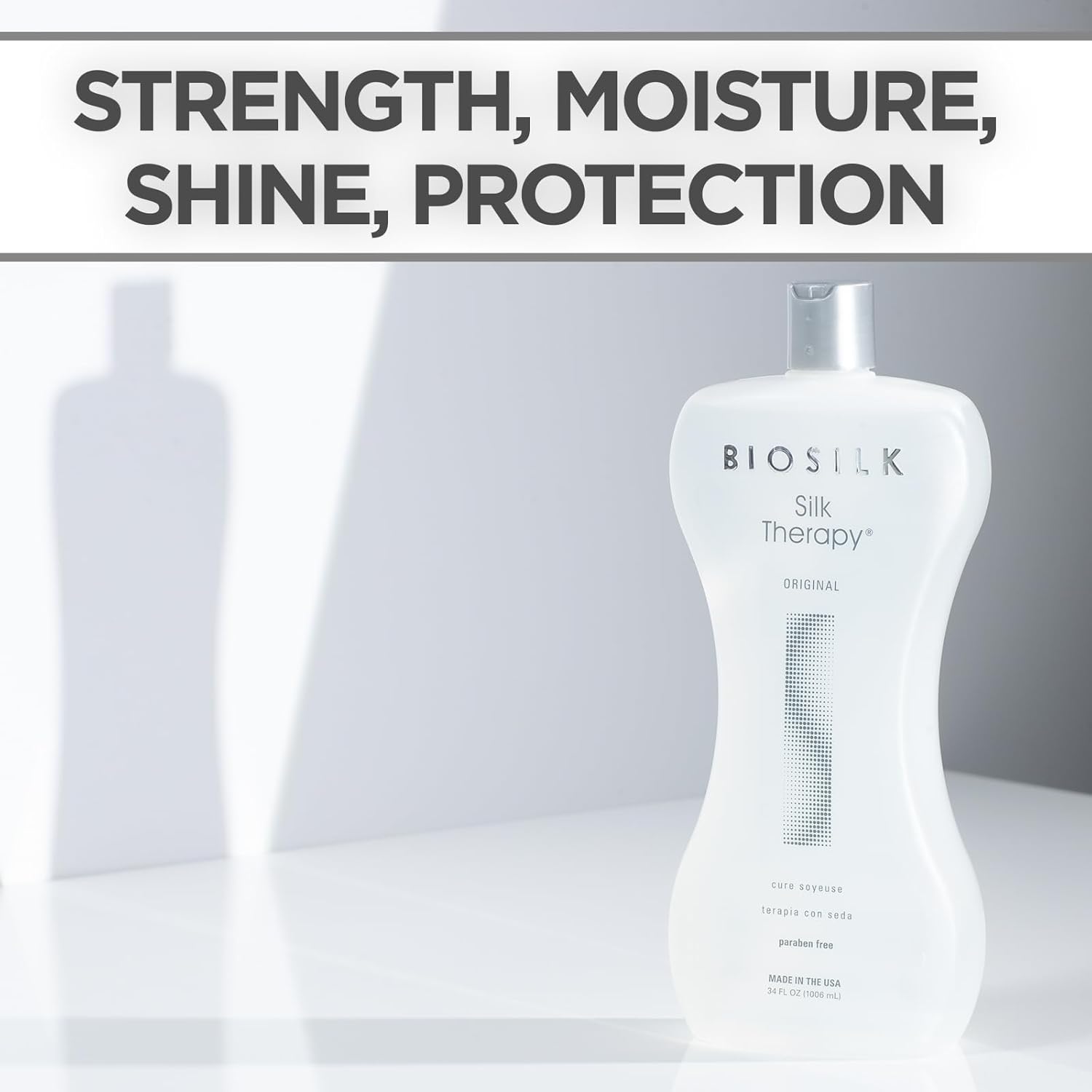 Thumbnail 3 de BioSilk Silk Therapy Original Reconstructing Leave-In Hair Treatment (34 oz)