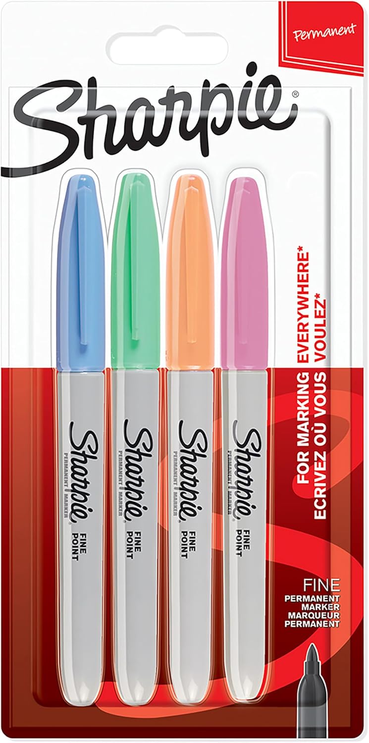 Thumbnail 6 de Sharpie Permanent Marker Pens Variety Pack (Ultra Fine, Fine & Chisel Tip) – 6 Black