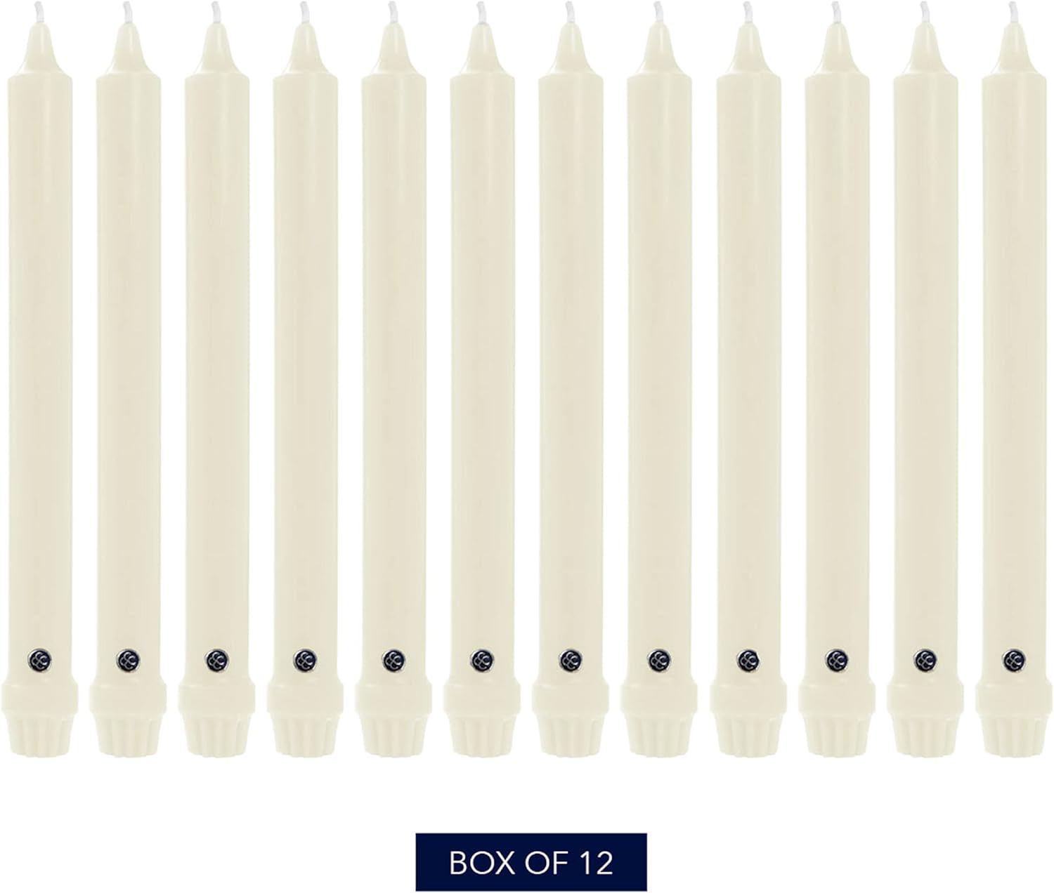 Thumbnail 1 de Colonial Candle Unscented Taper Candle, Ivory, 10 In, Pack of 12 (Classic Collection)