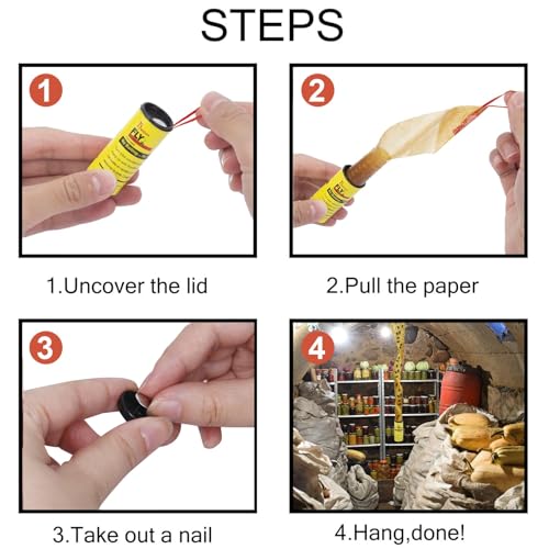 Thumbnail 2 de FEBCAT Catch 32 Trampas para Moscas con tiras amarillas y atrapa mosquitos