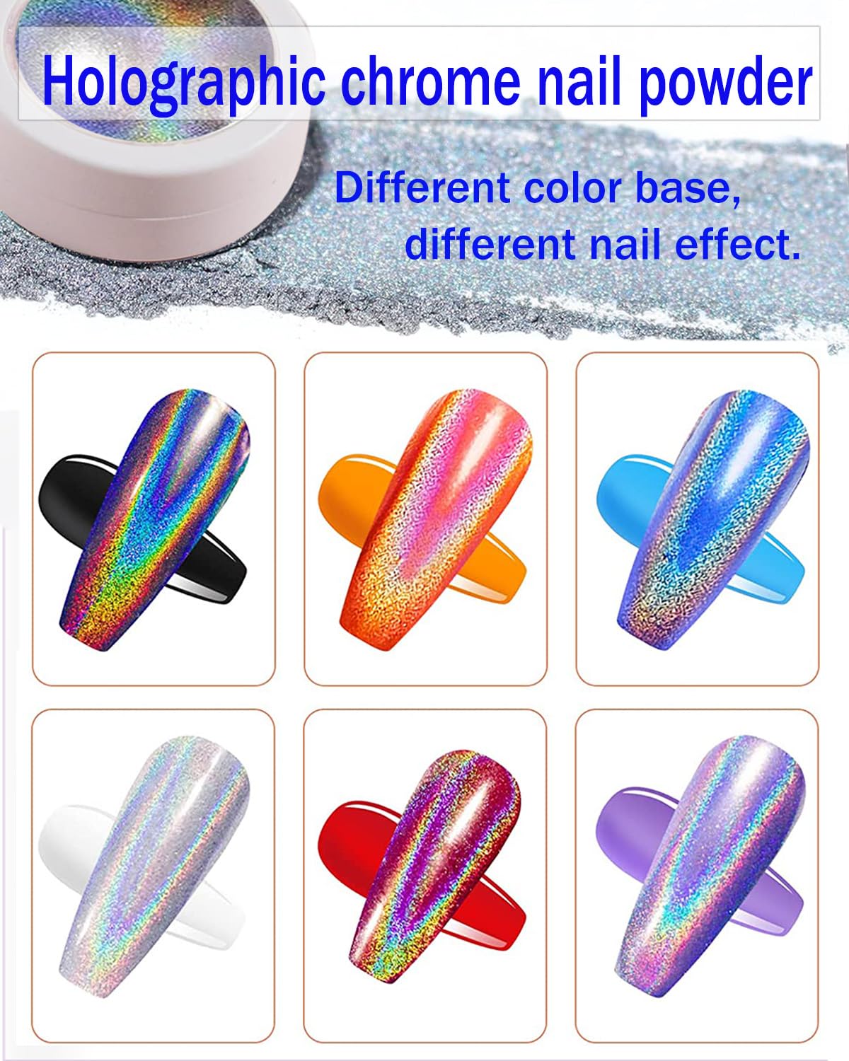 Detalle 2 de Chrome Nail Powder für Spiegeleffekt