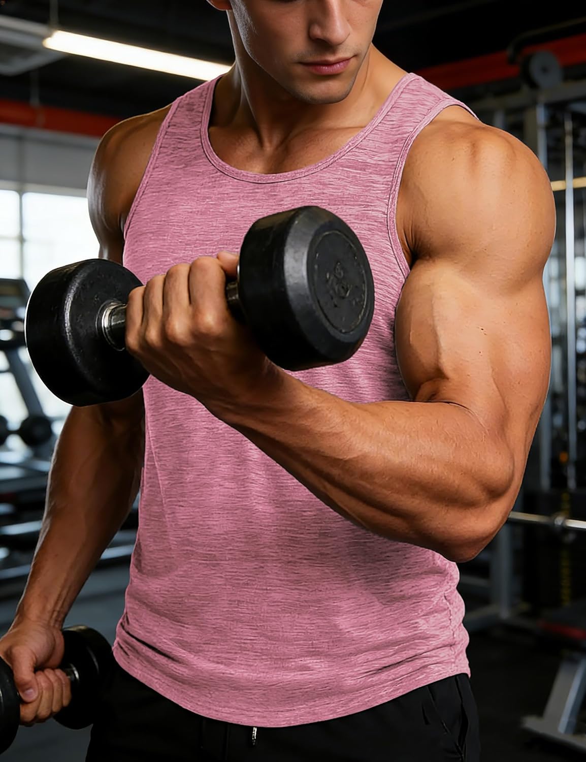 Detalle 2 de MAGCOMSEN Herren Tank Tops Leichtes Quick-Dry Achselshirt (Ärmellos) für Sport & Outdoor
