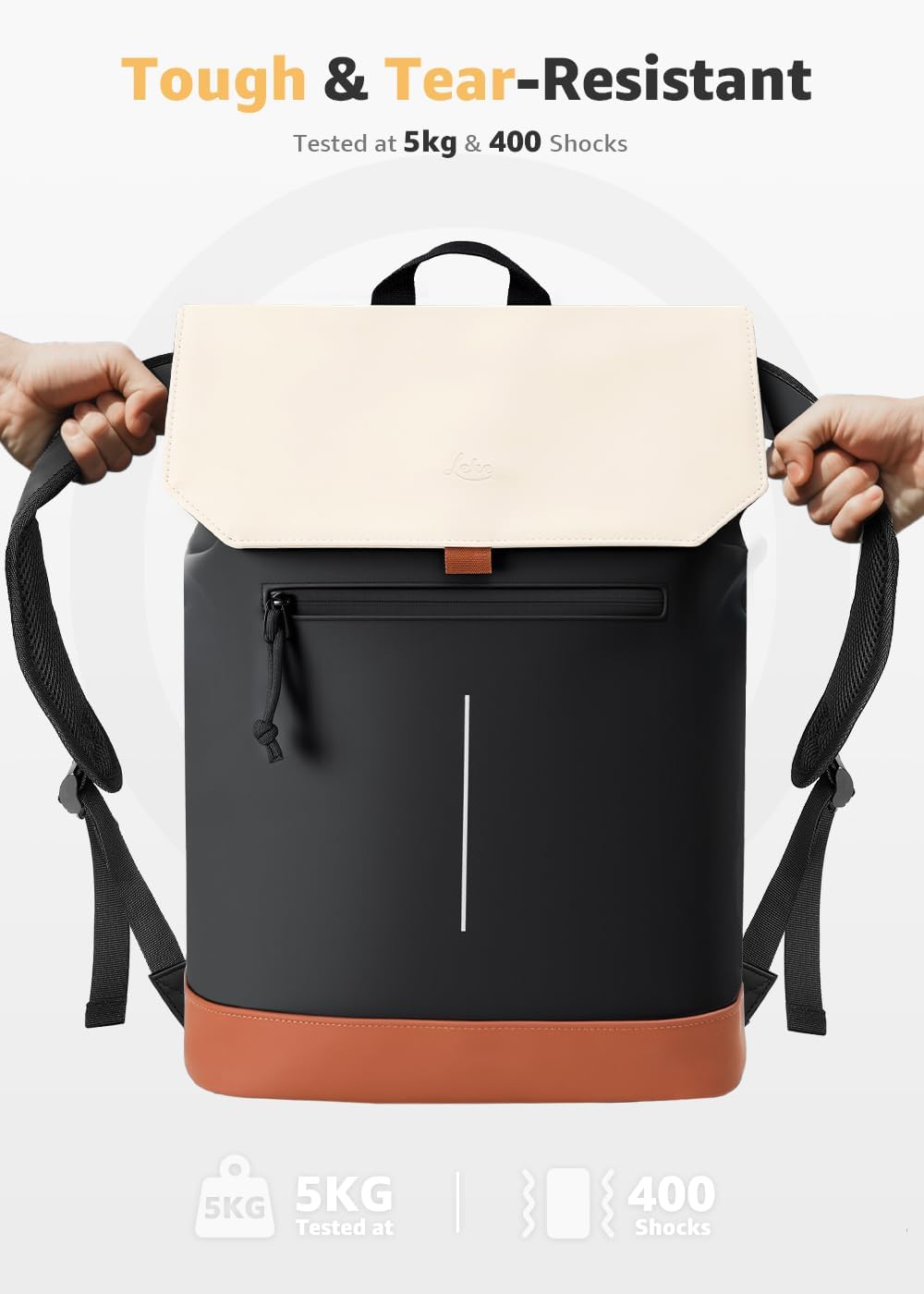 Detalle 2 de Lekespring Laptop Backpack Waterproof Rucksack Bag with Anti-theft Flap Design