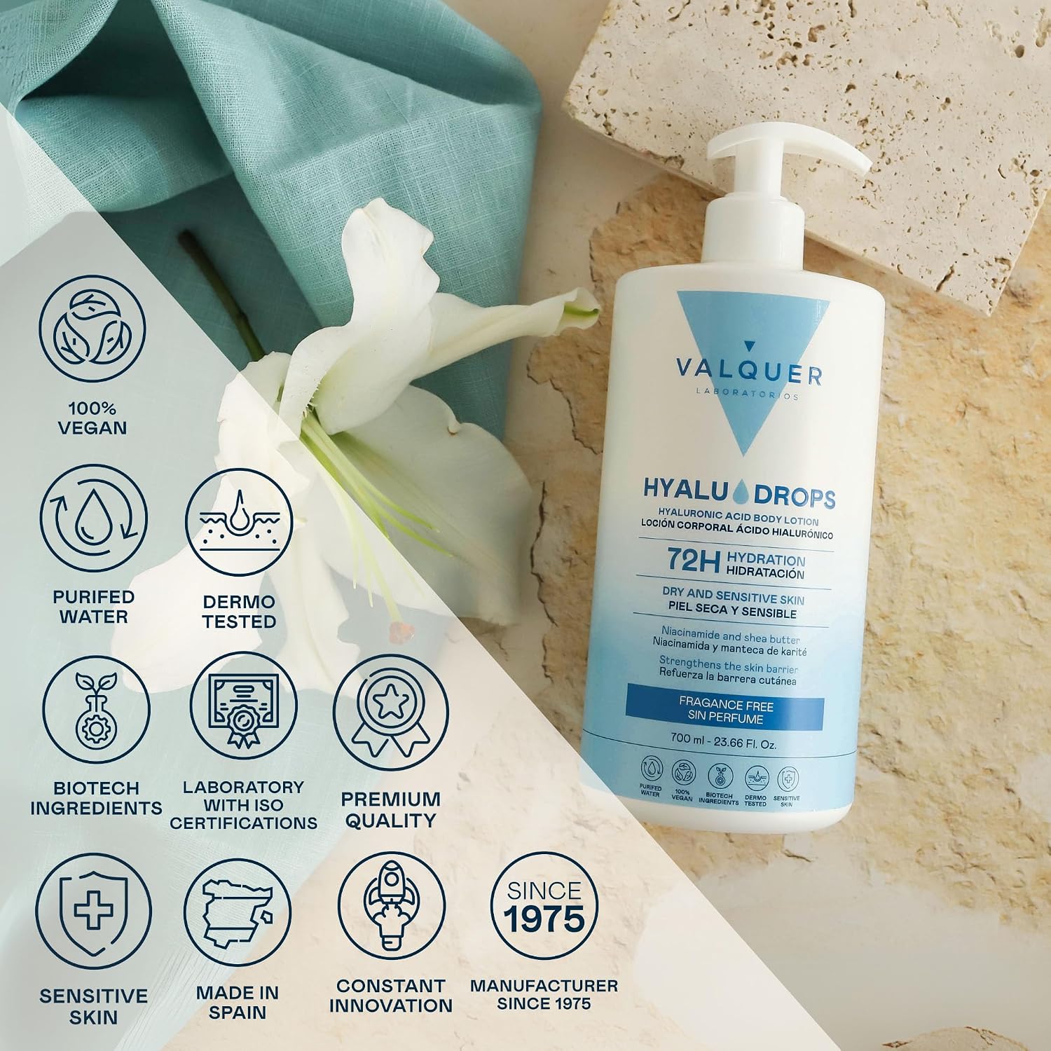 Thumbnail 1 de Valquer Hyaludrops Crema hidratante corporal