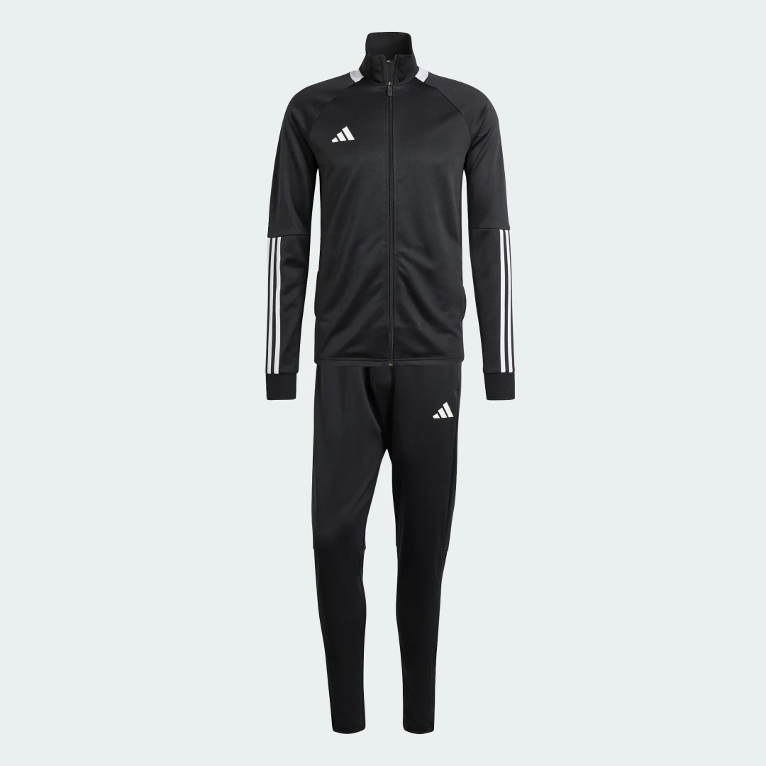 Detalle de Chándal Sereno AEROREADY Cut 3 bandas de Adidas | Negro