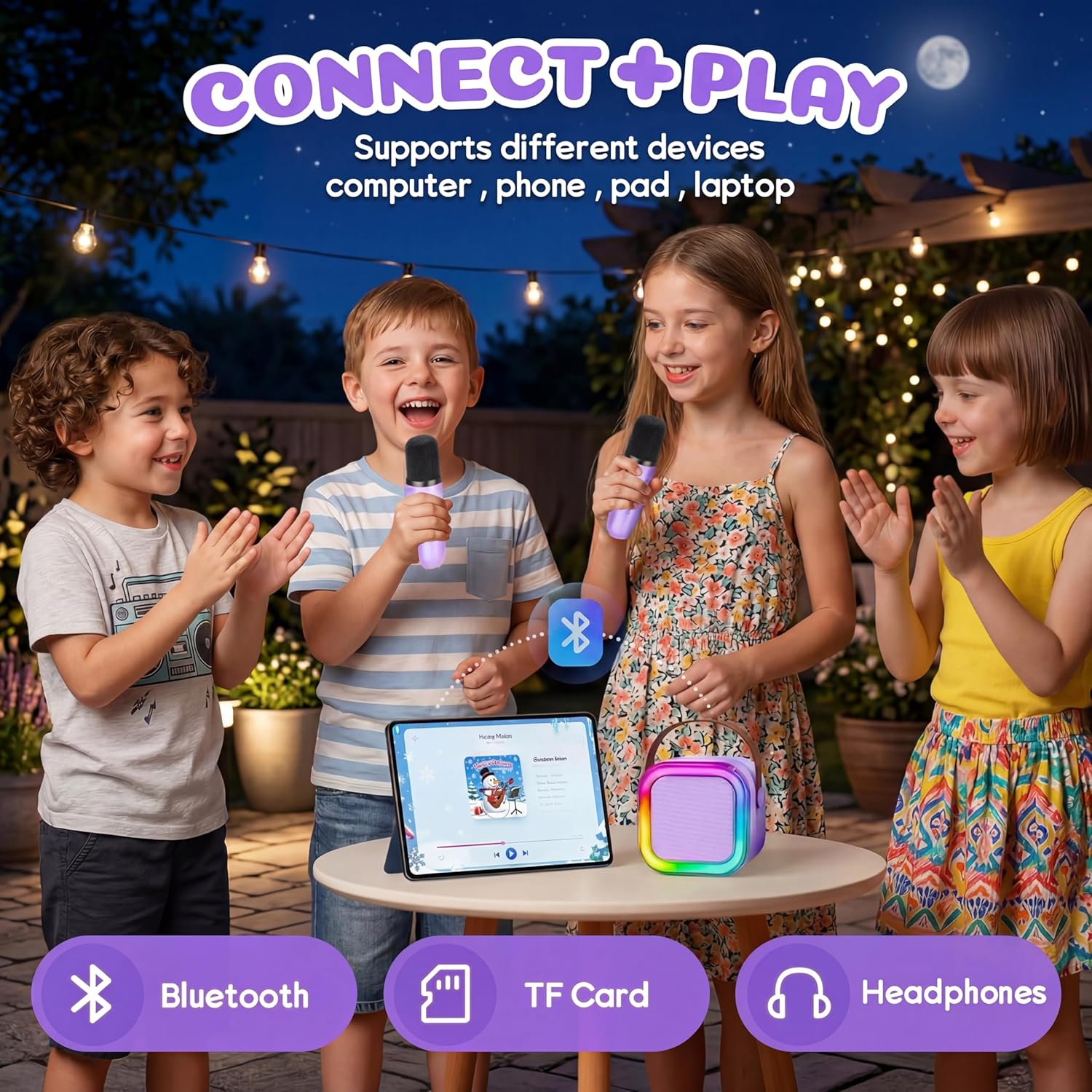 Thumbnail 5 de IROO Mini Karaoke Machine for Kids 🎤