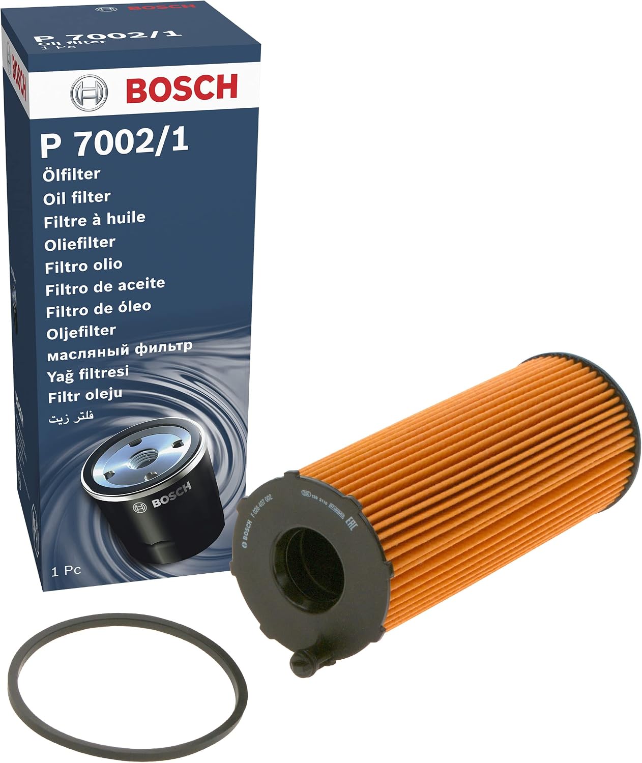 Detalle de Bosch P70021 – Cartouche filtre huile pour automobile, séparation de la suie et des particules métalliques