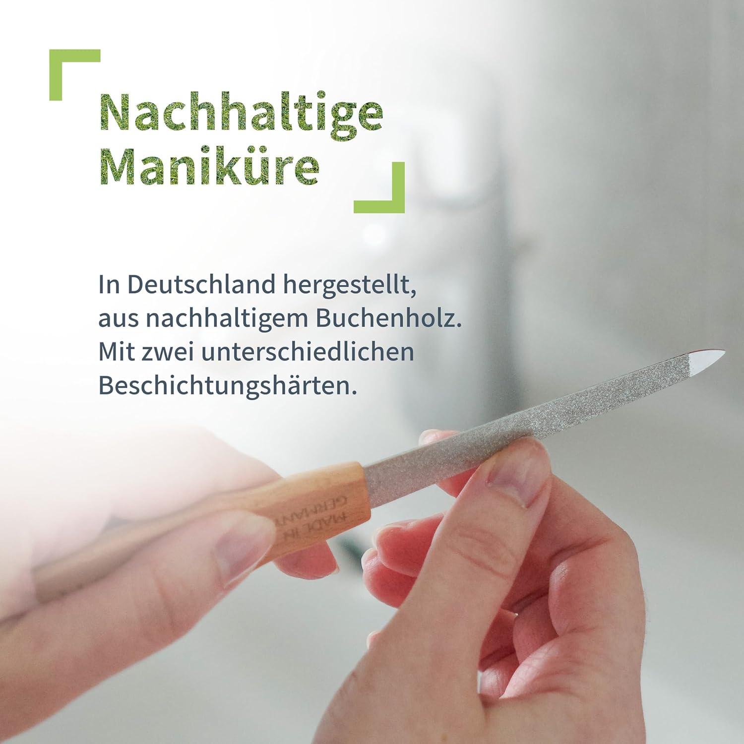 Detalle 2 de NIY NIYOK 4060 Lime à ongles avec manche en bois – petite taille