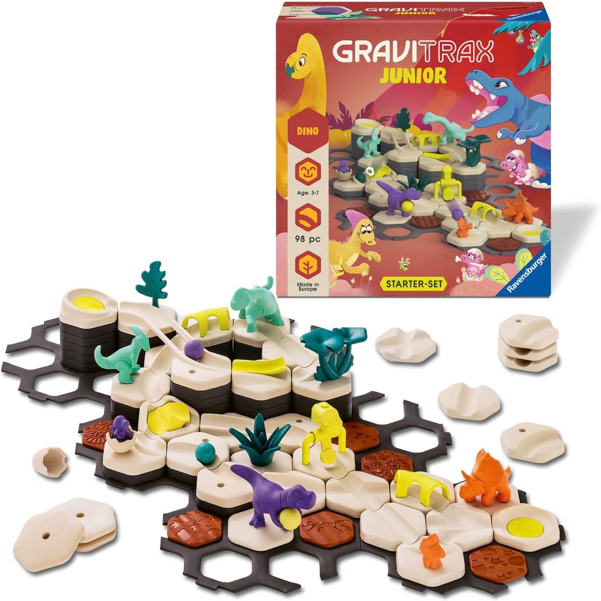 Thumbnail 2 de Ravensburger GraviTrax Junior Starter Set Dino – 100 pièces