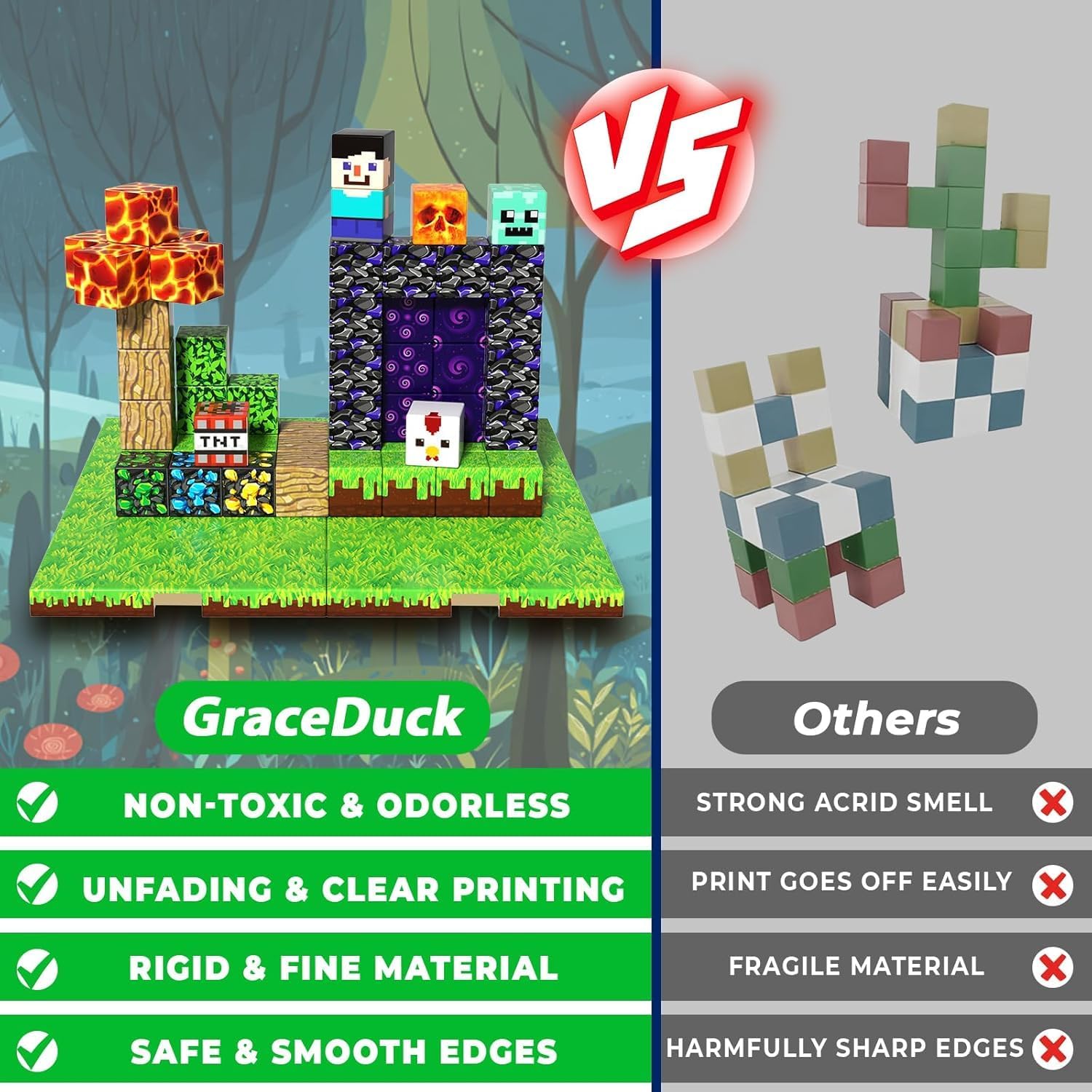 Thumbnail 6 de GraceDuck 150 Magnetic Building Blocks for Kids 🧩