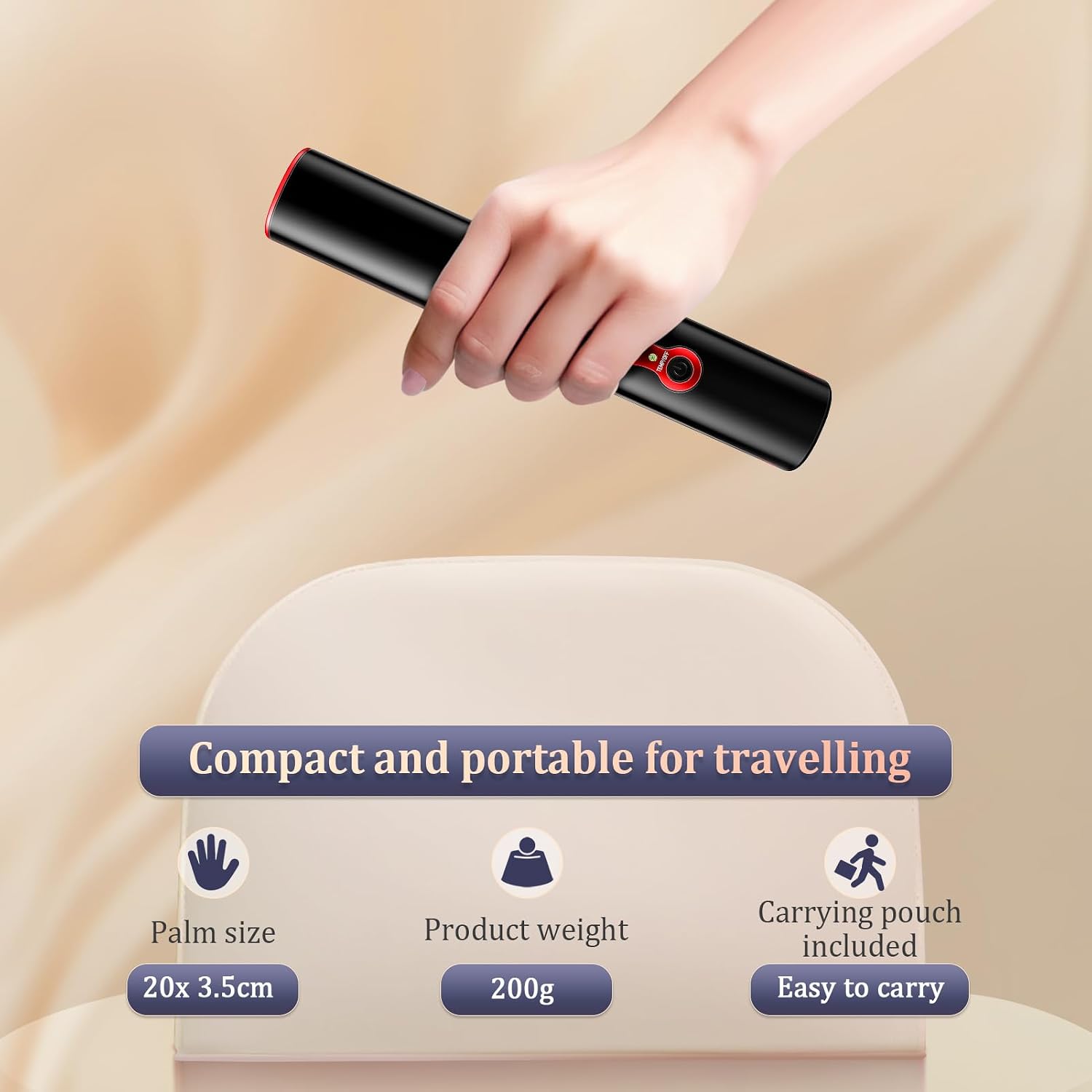 Detalle 2 de Cordless Titanium hair straightener 410°F