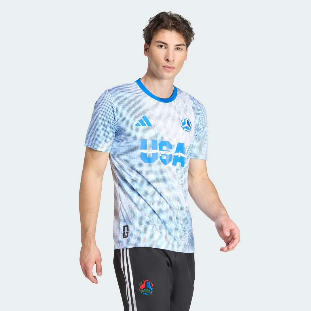 Thumbnail 2 de Camiseta Estados Unidos de Adidas – Blanca