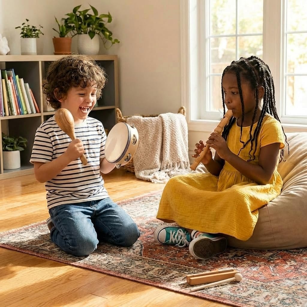 Thumbnail 2 de Stoie's International Musik-Set aus Holz – 9 Instrumente für Kleinkinder & Kinder inkl. Baumwoll-Aufbewahrungstasche