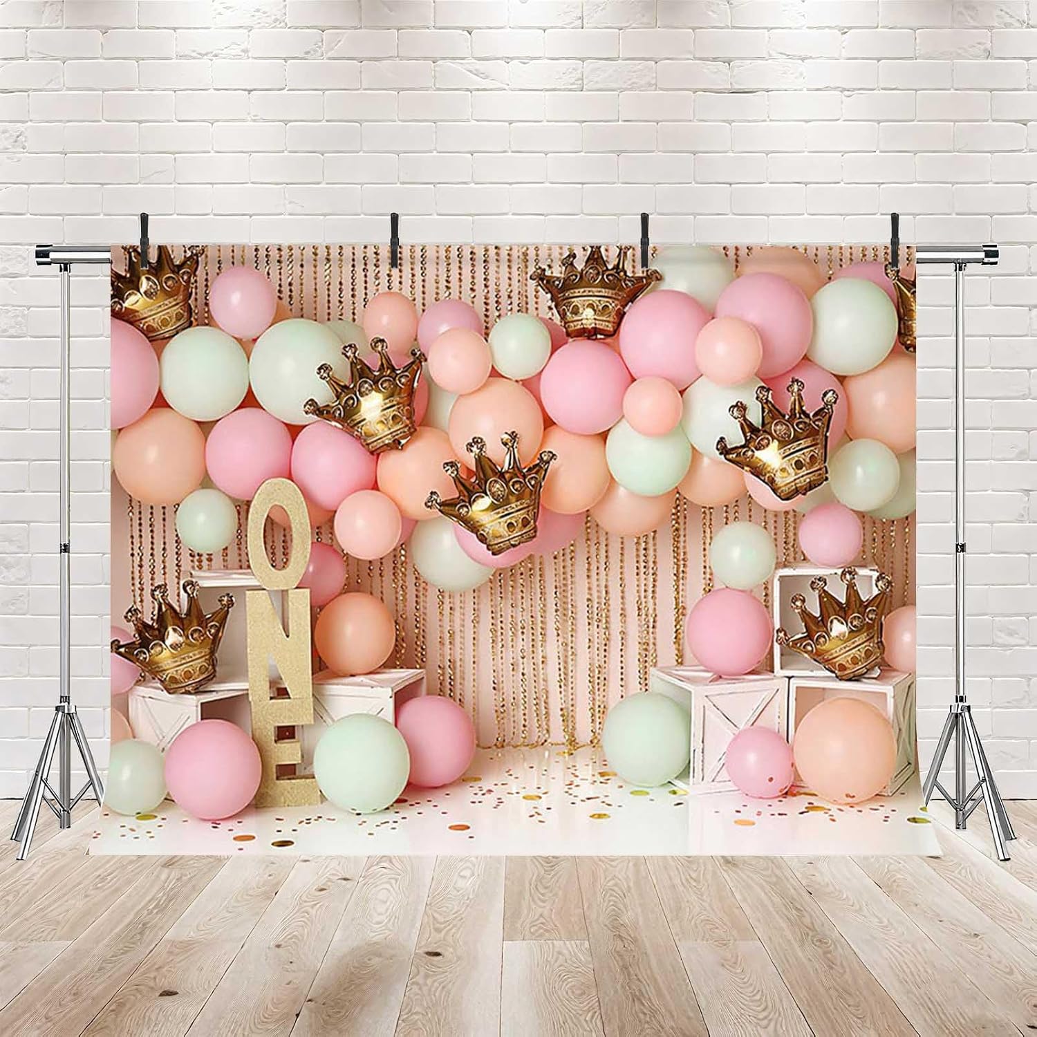 Thumbnail 1 de MEHOFOND 7x5ft Princess Girl Birthday Backdrop