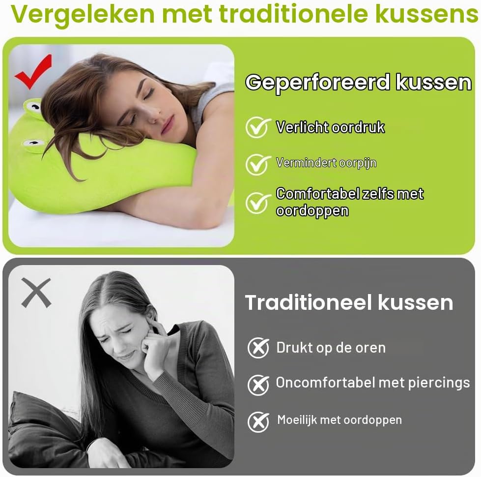 Detalle 1 de AOOSA 5226968 piercingkussen met ademende opening en parelkatoenvulling