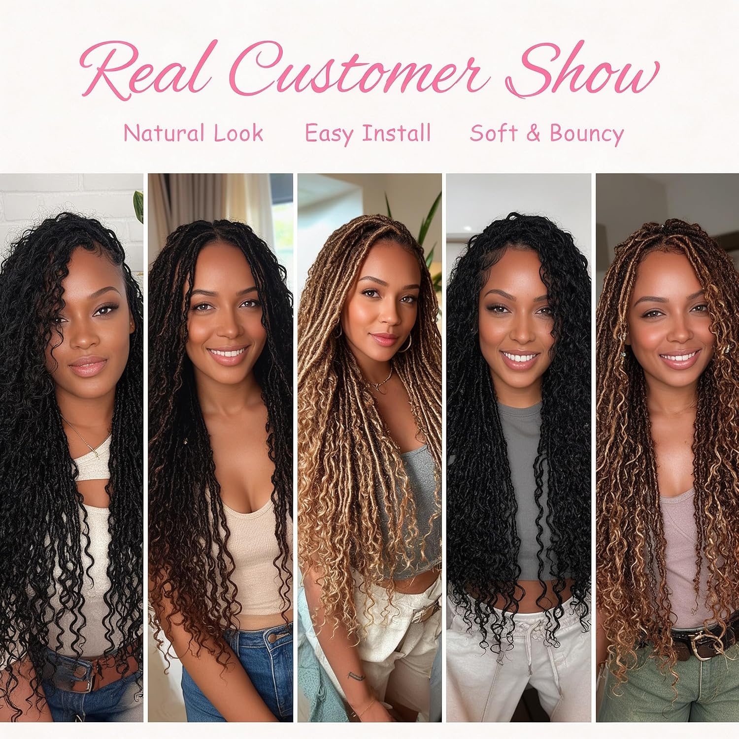Detalle de Goddess Locs Crochet Hair 18-Inch
