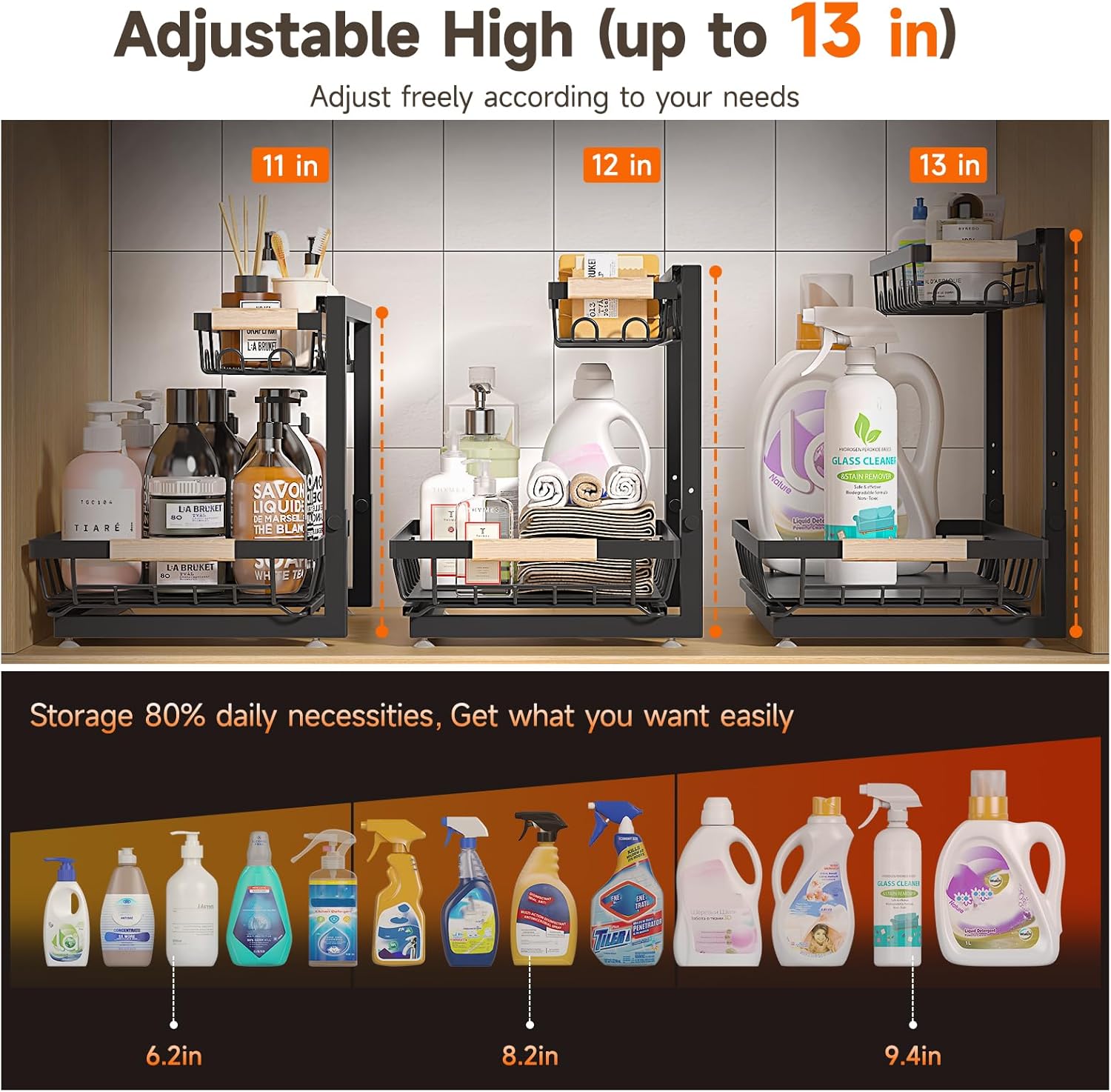 Thumbnail 1 de Sevenblue 2-Pack Under Sink Organizer
