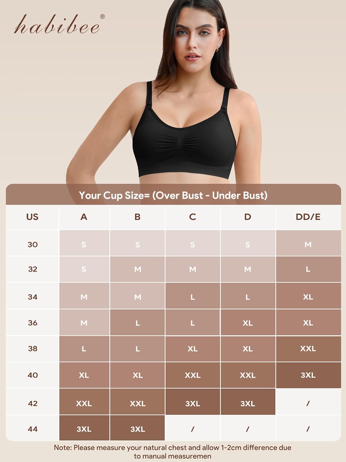 Detalle 2 de habibee Seamless Nursing Bras, 5-Pack Wireless Maternity & Sleep Bras
