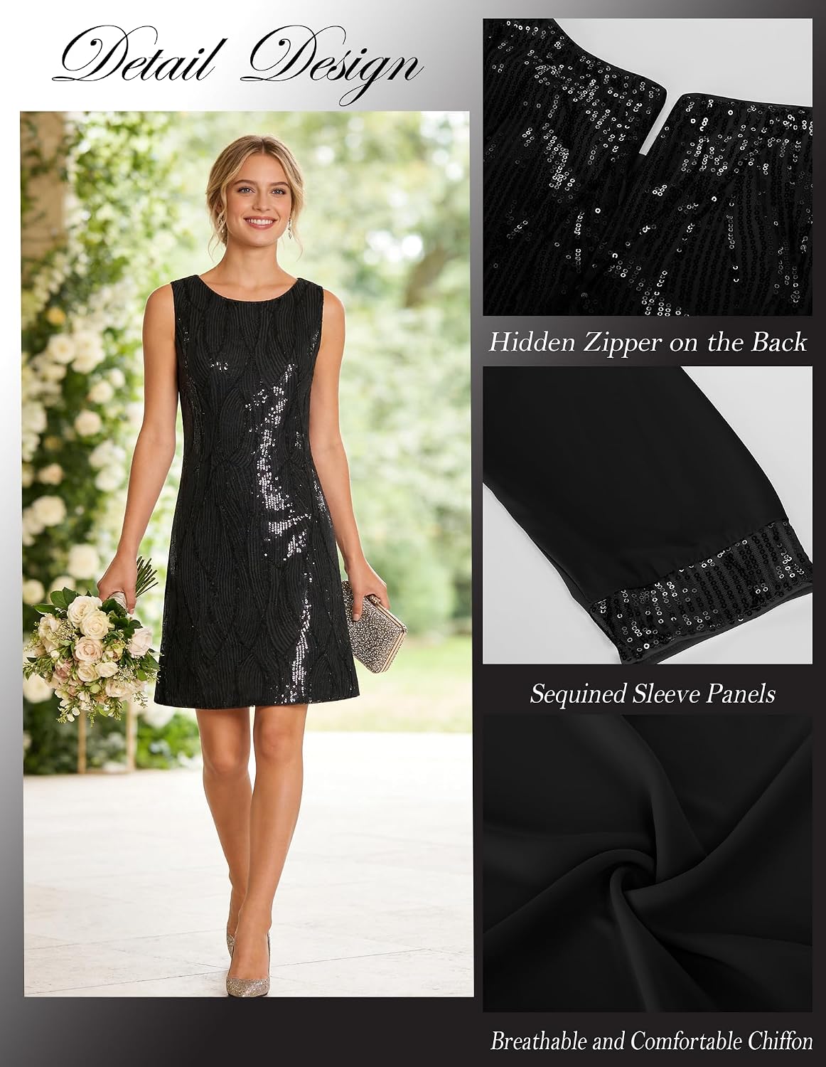 Thumbnail 3 de GRACE KARIN Sequin Dress for Wedding