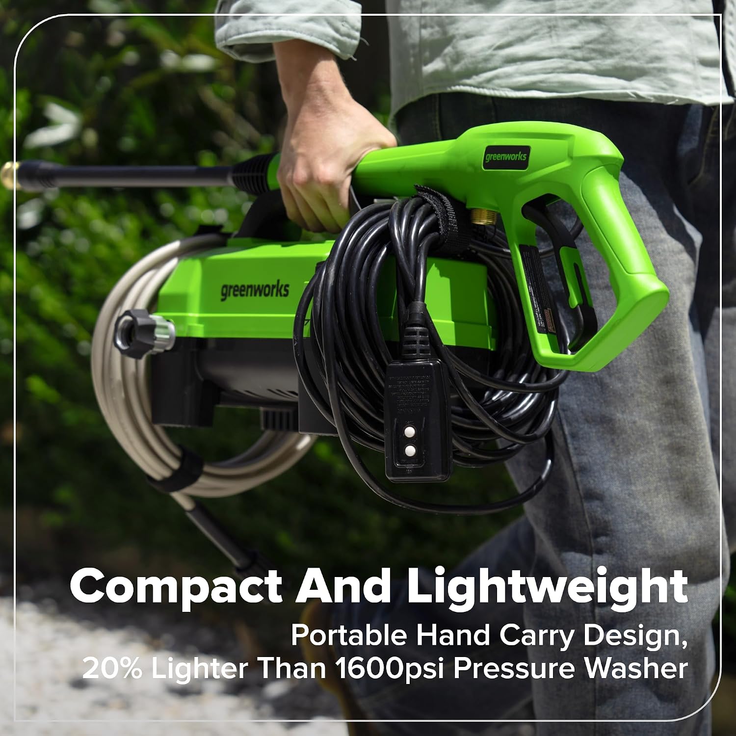 Detalle 2 de Greenworks Electric Pressure Washer, 1700 PSI