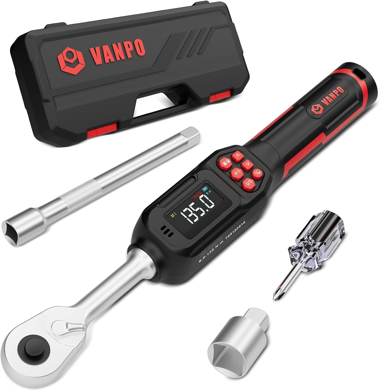 Detalle de VANPO Digital Torque Wrench 3/8-Inch