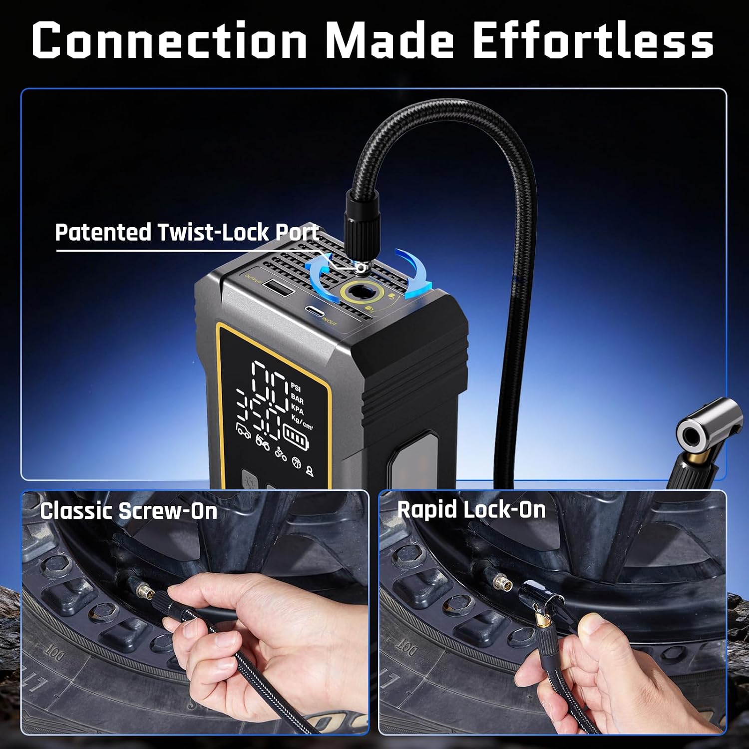 Thumbnail 4 de OlarHike Powerful 12000mAh Tire Inflator 150PSI