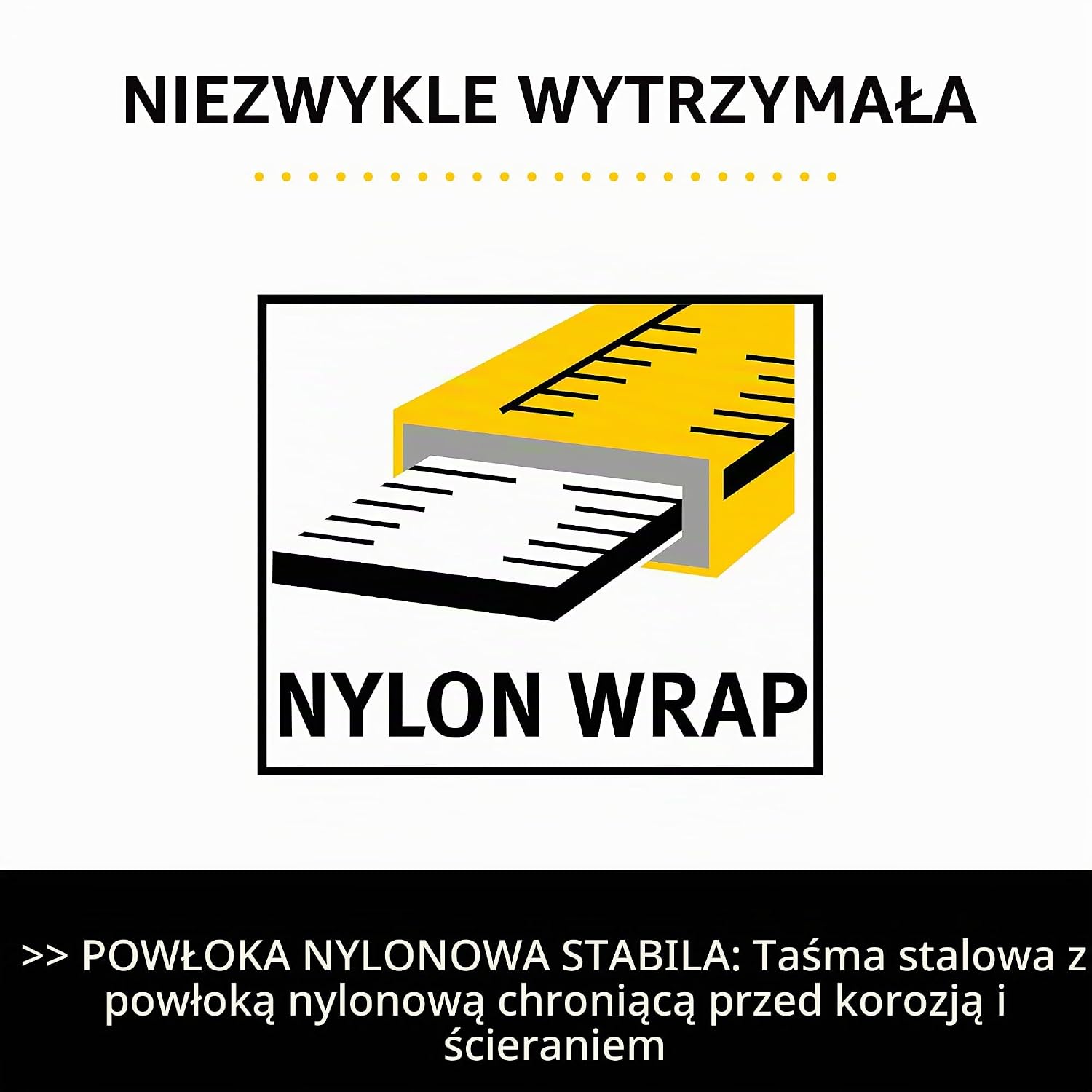 Detalle de Stabila LBM 1000, 50 m – stalowa taśma miernicza z powłoką NYLON-WRAP