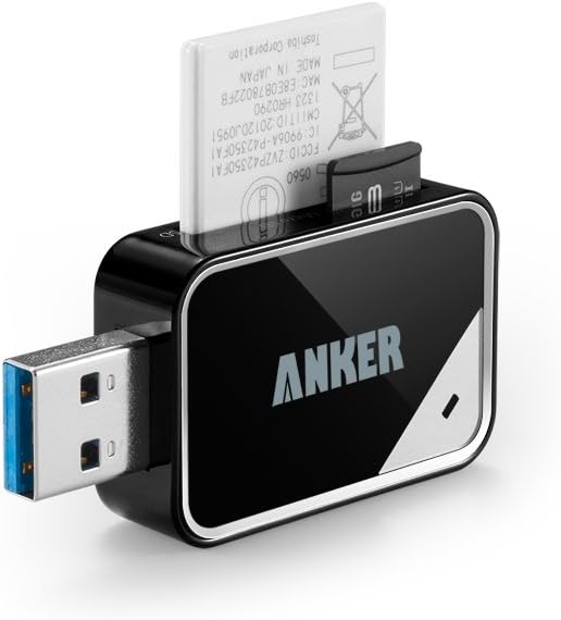 Detalle 2 de Anker AK-68ANREADER-B2A USB 3.0 SD Card Reader with dual-card reading