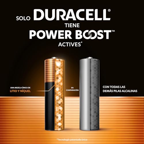 Detalle 1 de Duracell Plus Pilas AA (Paquete de 8) con Power Boost y envase 0% plástico