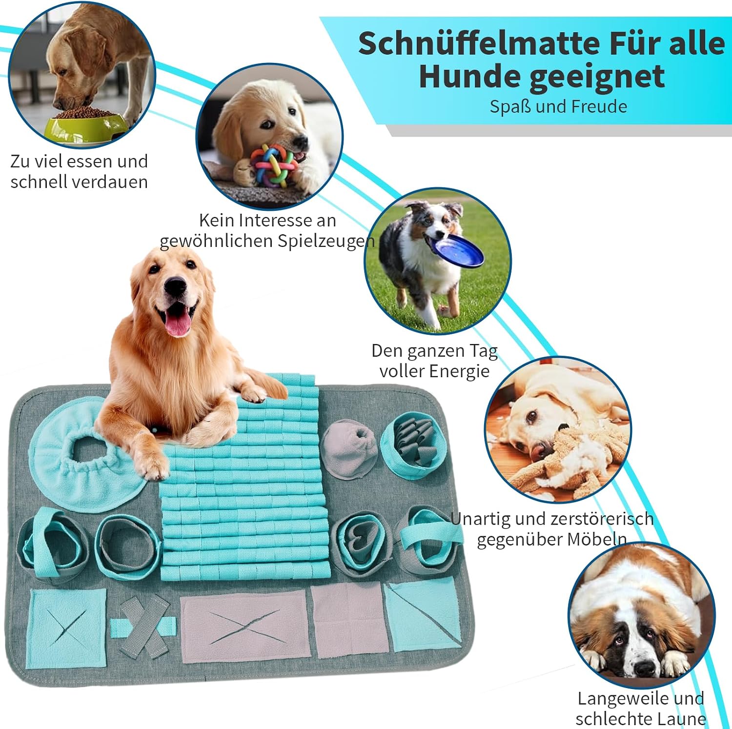 Thumbnail 5 de Futtermatte Trainingsmatte Schnüffelteppich