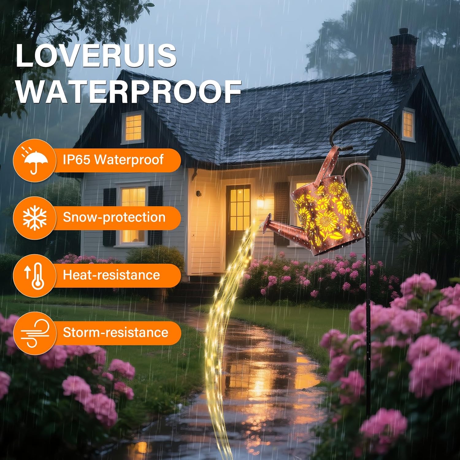Thumbnail 2 de LOVERUIS Sunflower Solar Watering Can Light