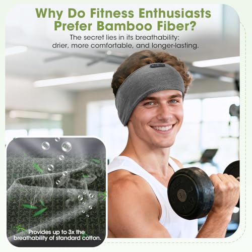 Detalle de LC-dolida Bandeau Bluetooth Écouteurs – 5 en 1 pour sommeil, sport et bien-être