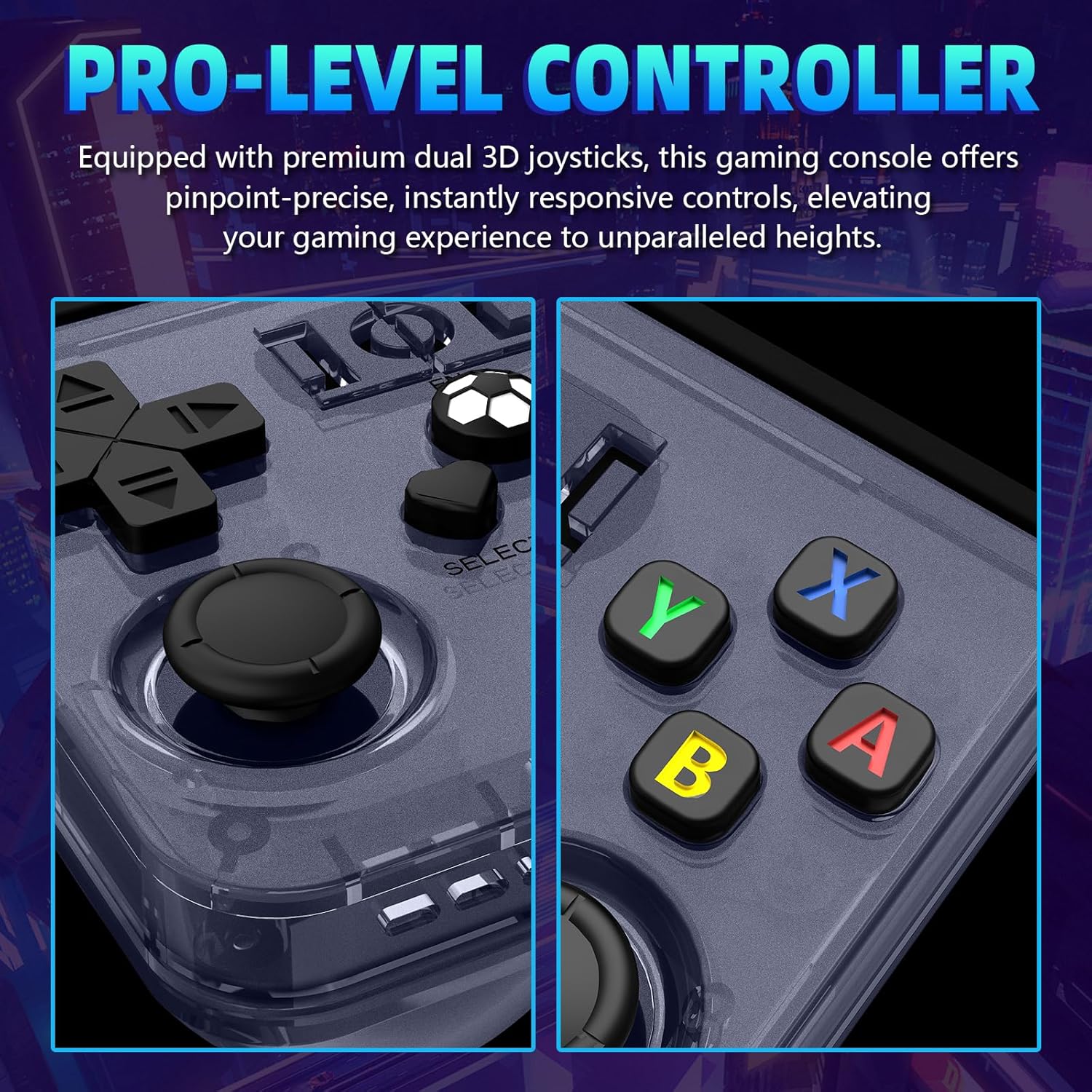 Thumbnail 6 de R36MAX Retro Handheld Game Console — 4.0-Inch IPS Display, 64GB, Open Source Linux, 30+ Emulators, 6-Hour Battery