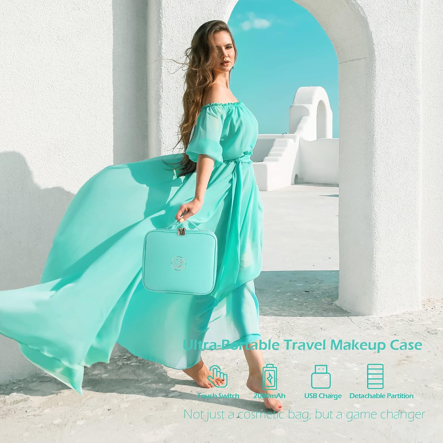 Thumbnail 5 de MOMIRA Travel Makeup Bag with Lighted Mirror