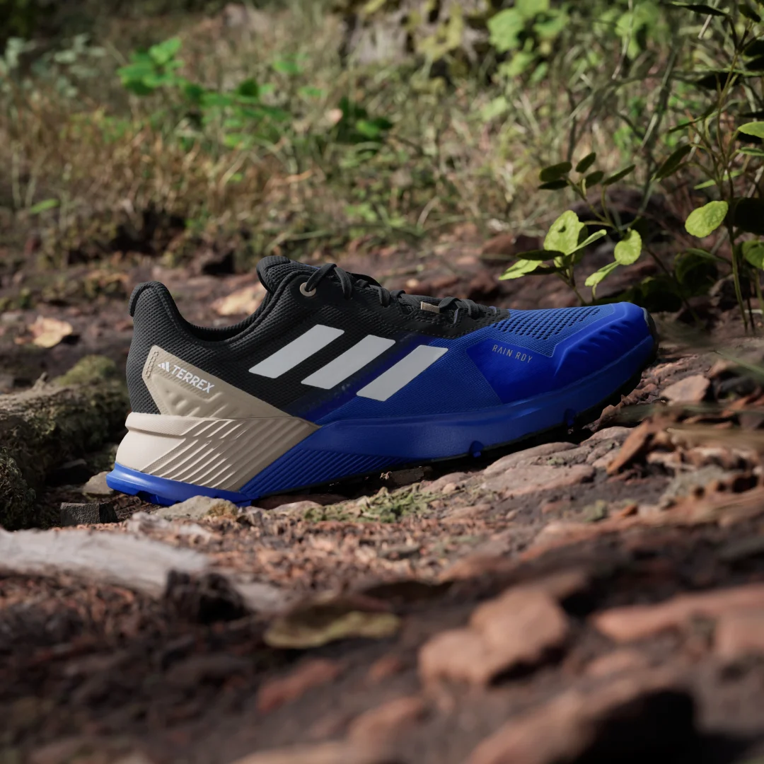 Detalle 2 de Zapatilla Terrex Soulstride RAIN.RDY Trail Running de Adidas – Azul