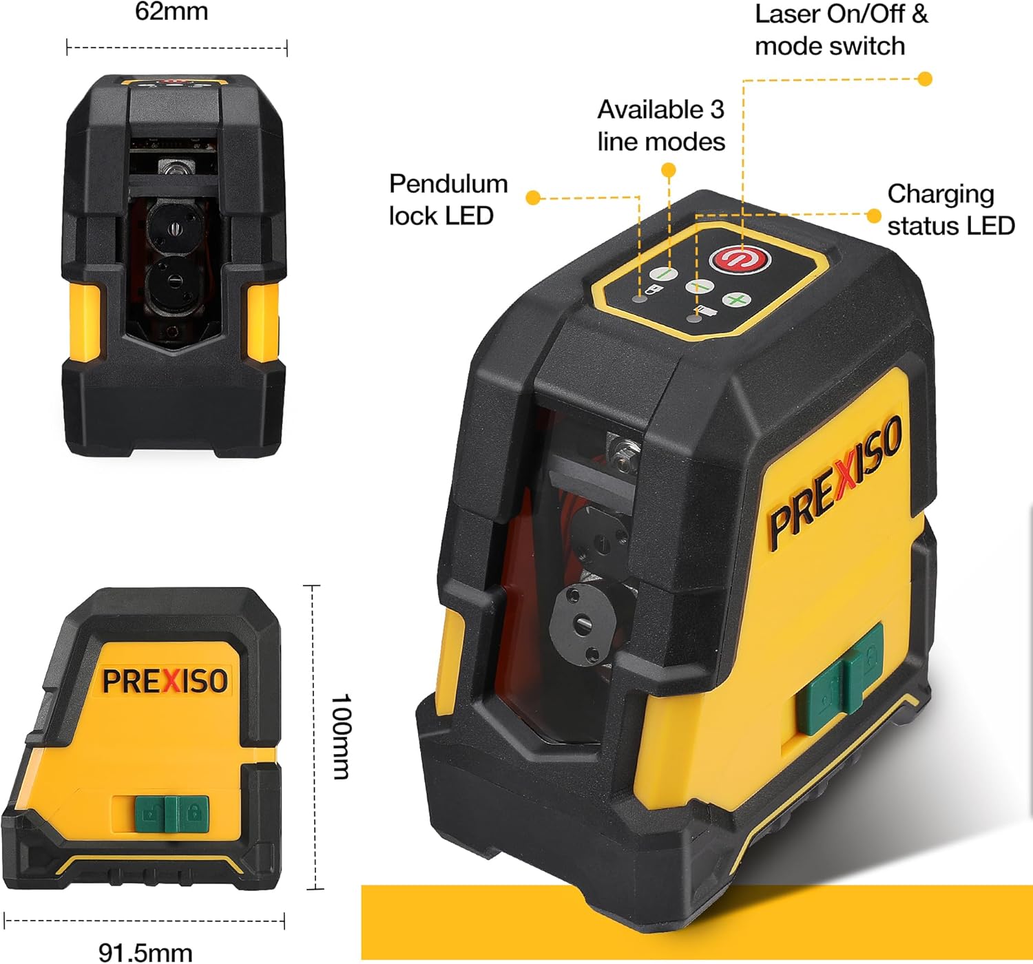 Detalle de Prexiso Laser Level 30 m with Tripod