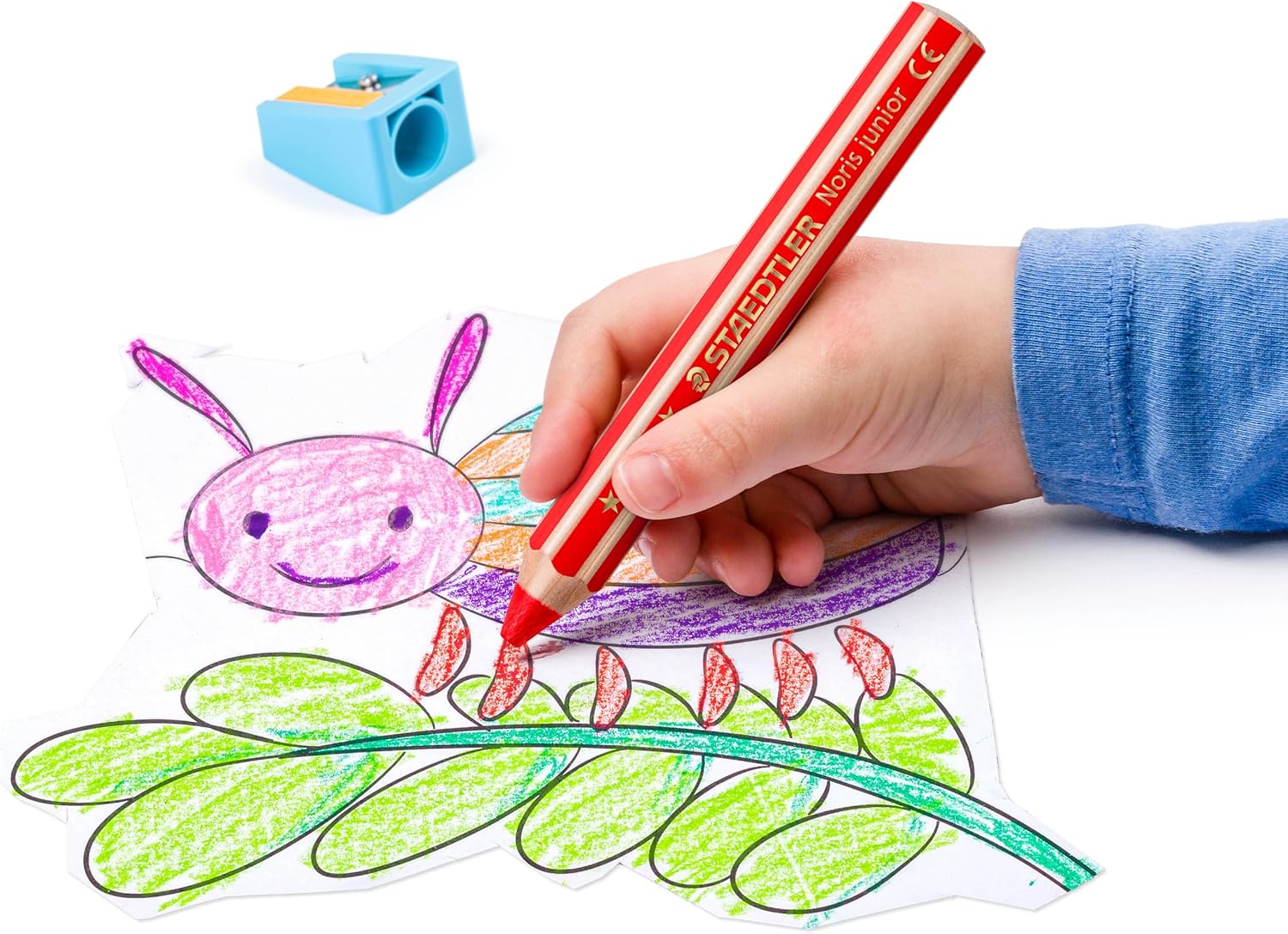 Thumbnail 2 de STAEDTLER Noris junior 3in1 Buntstift (Bunt-, Wachsmal- und Aquarellstift) – 12 Farben im Kartonetui
