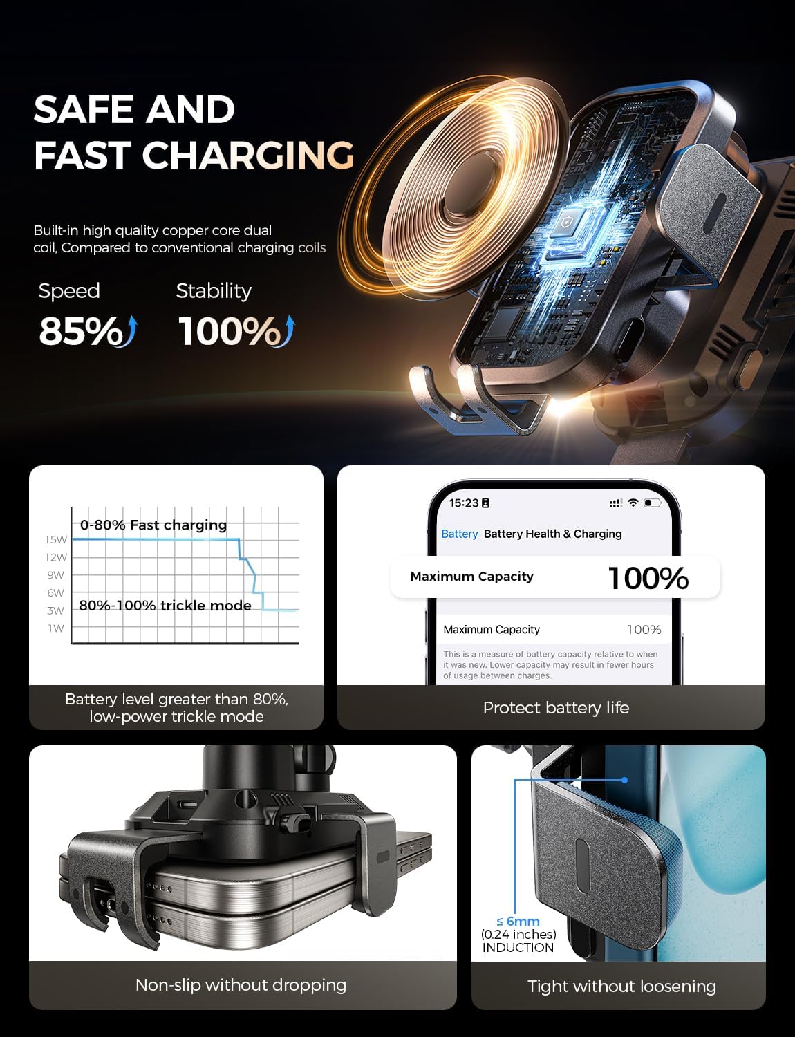 Thumbnail 6 de CHGeek 15W Wireless Car Charger